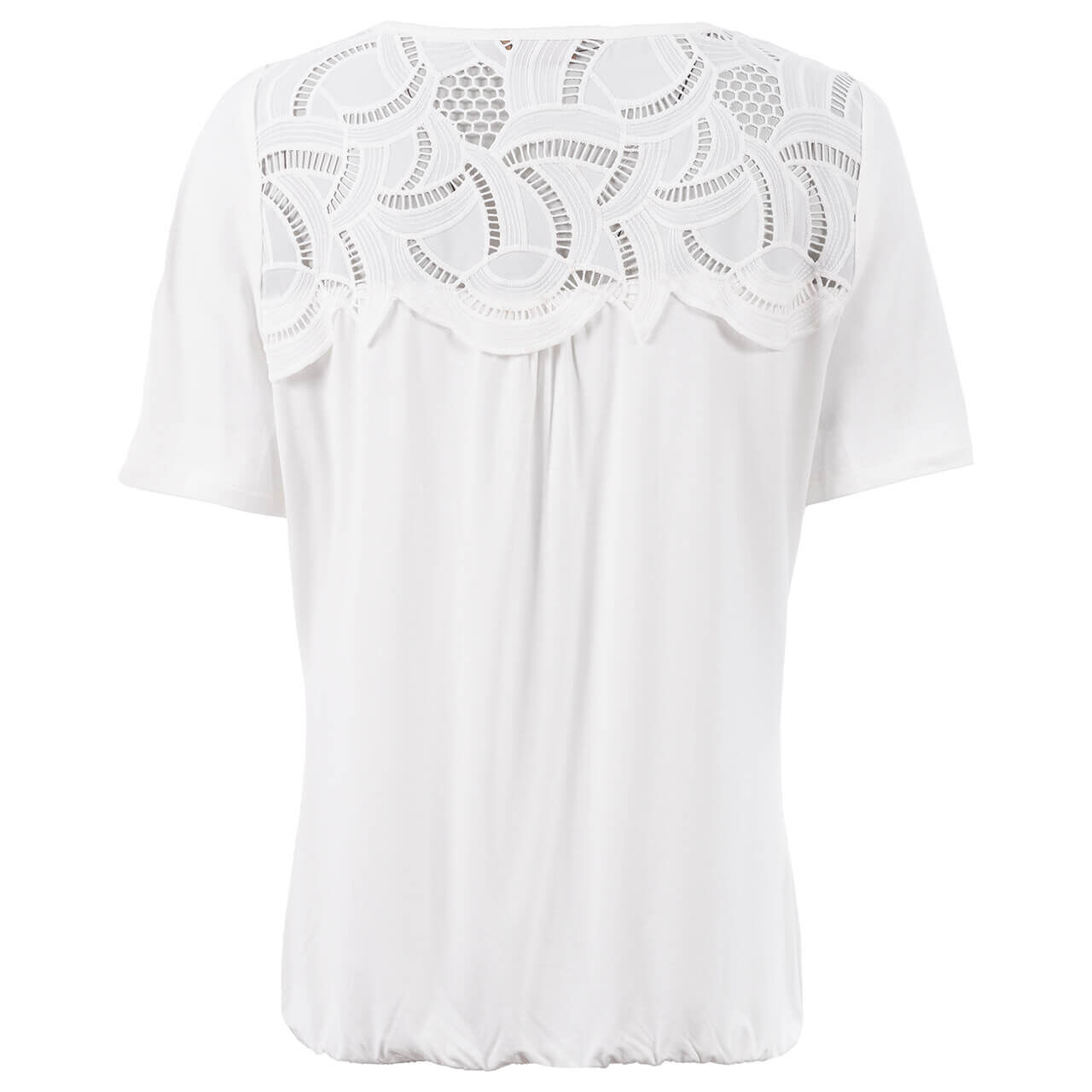 Soquesto Damen T-Shirt off white lace