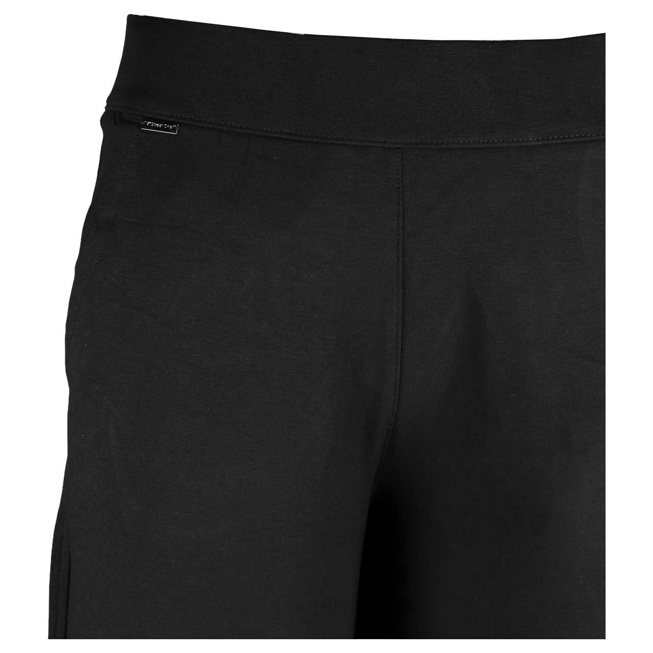 Stretch Damen 7/8 Hose Emee Wide Leg von Street One in Dunkelgrün mit der Farbnummer 16618, detaillierte Vorderansicht