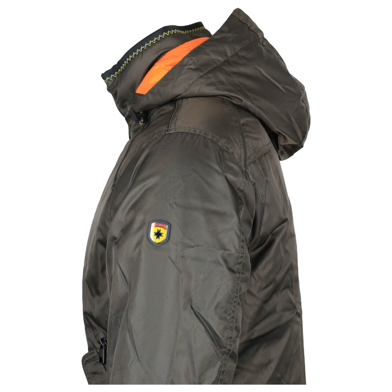 Herren Jacke Cicero Winter von Wellensteyn in Dunkelgrün, Detailansicht von der linken Seite