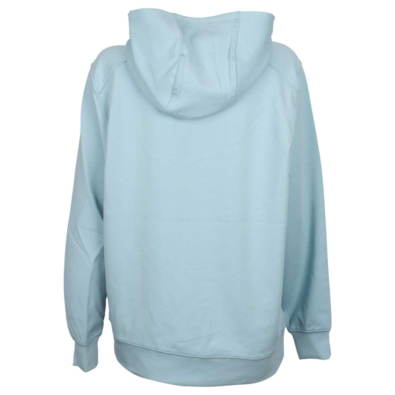 Damen Hoodie Sweatshirt Parcour Lady von Wellensteyn in Hellblau mit Print, Rückansicht