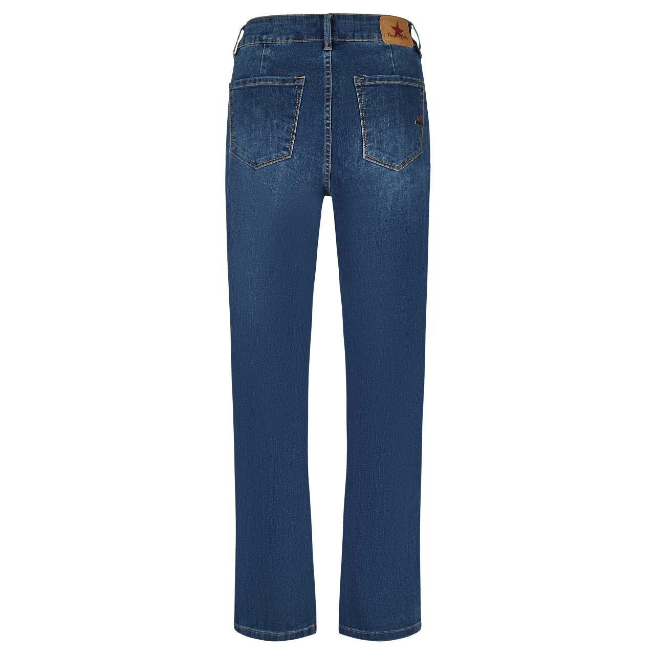 Damenjeans Stella-Zip Stretch Denim von Buena Vista in Dunkelblau verwaschen, Rückansicht