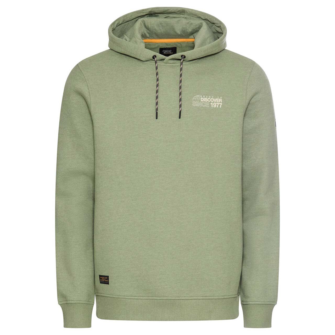 Camel active Herren Hoodie Sweatshirt leaf green printed