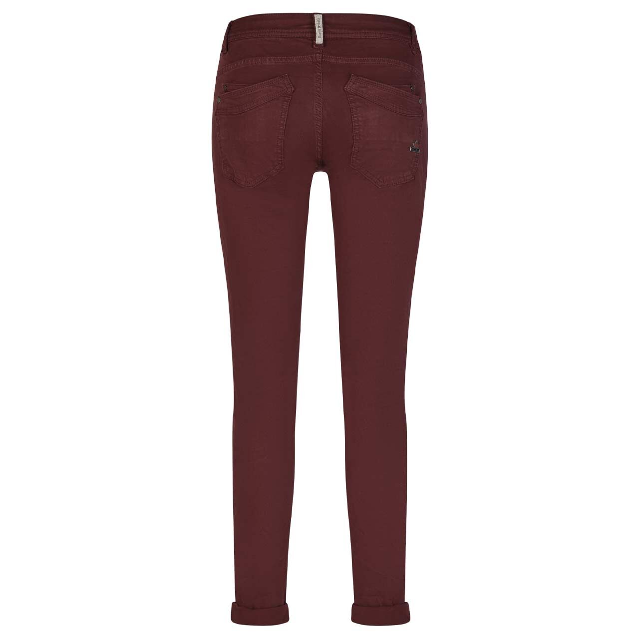 Damen Baumwollhose Malibu Stretch Twill von Buena Vista in Burgunderrot, Rückansicht