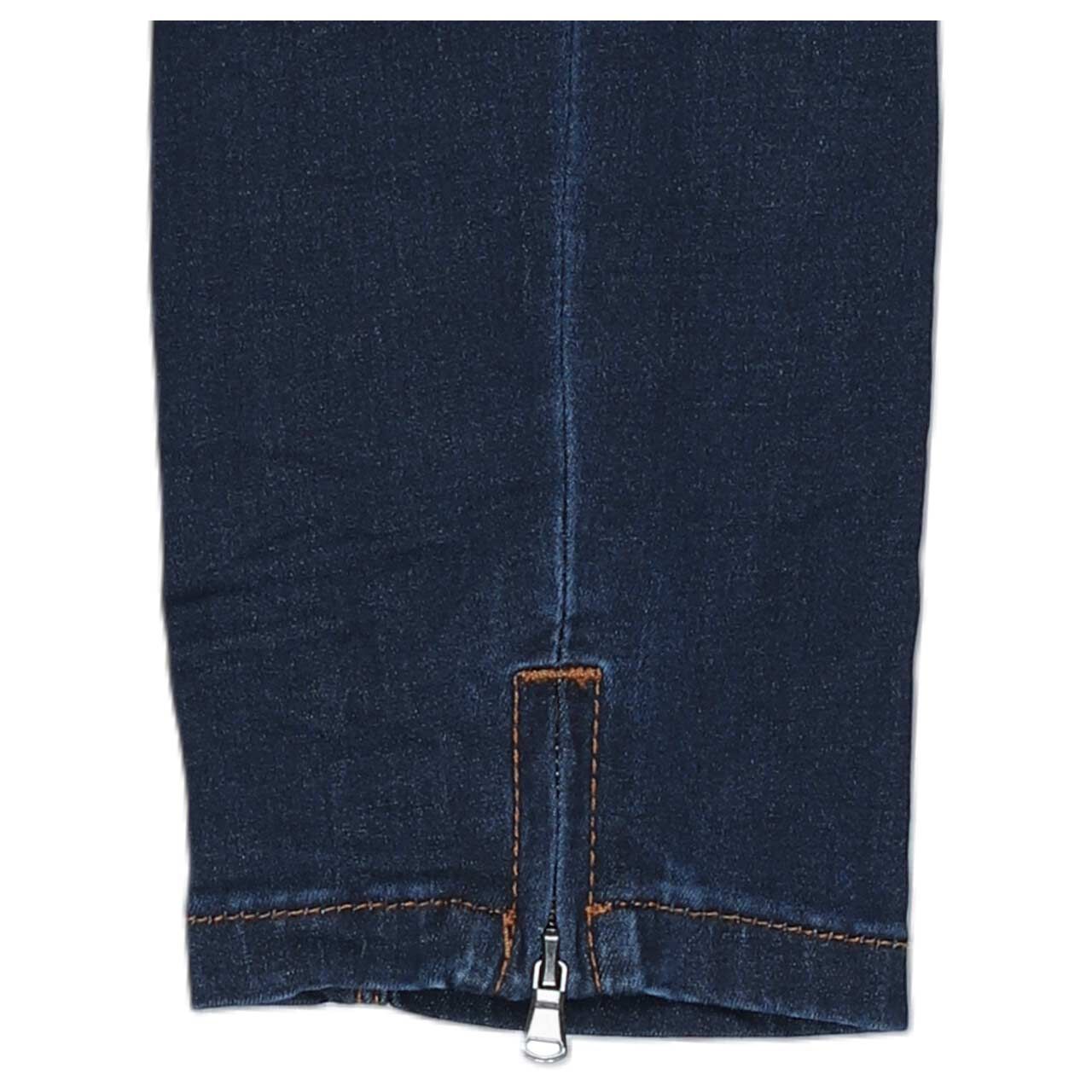 Stretch Damenjeans Italy V 7/8 Cozy Denim von Buena Vista in Dunkelblau, Detailbild vom Saum