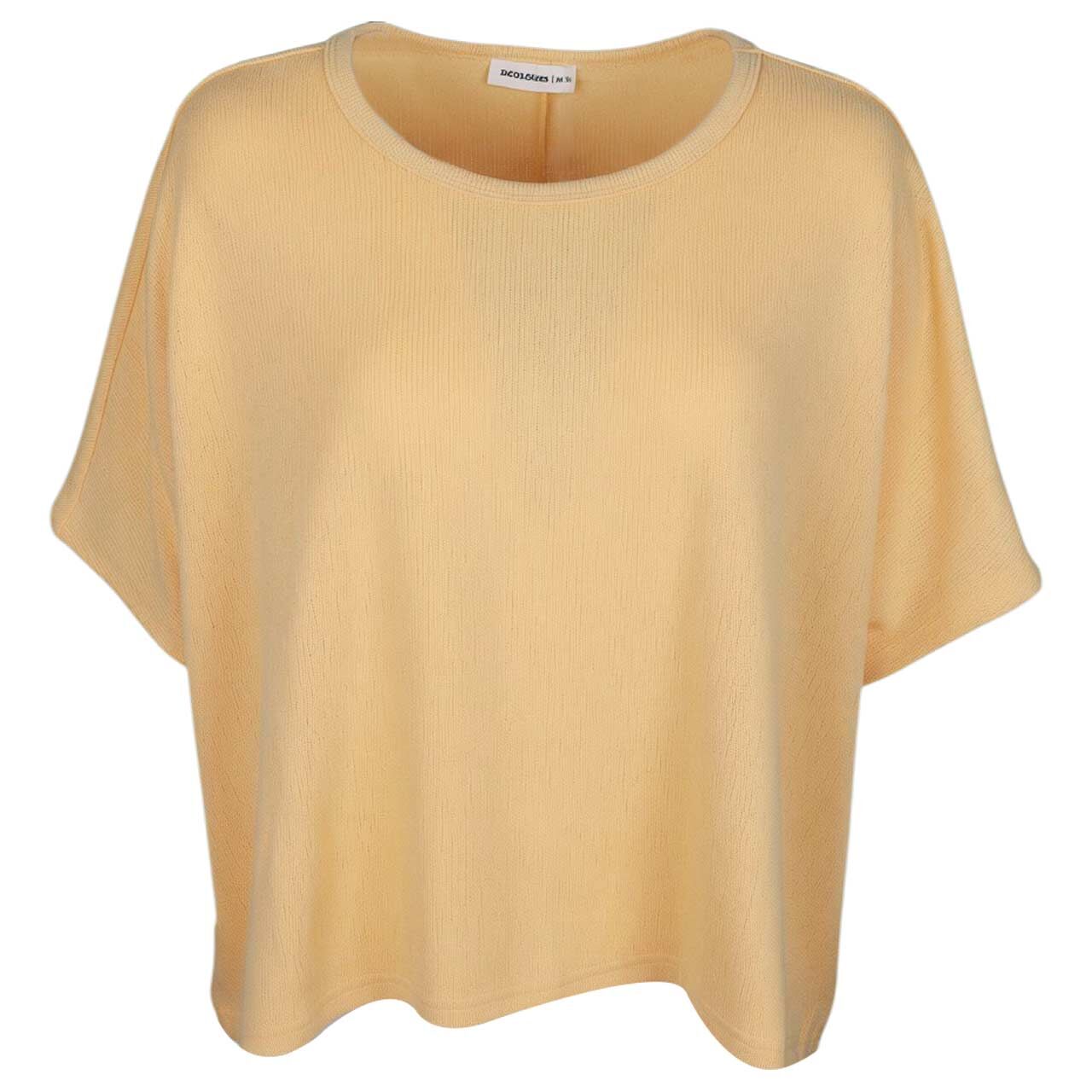 24 Colours Damen Kurzarm Pullover yellow