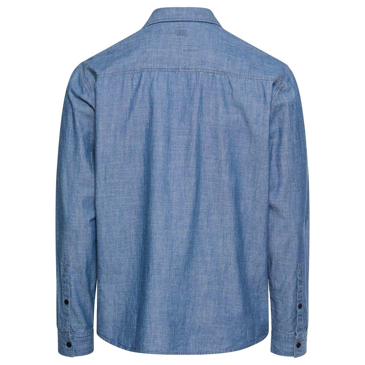 Herren Langarm Hemd von Camel active in der Farbe Blau, Rückansicht