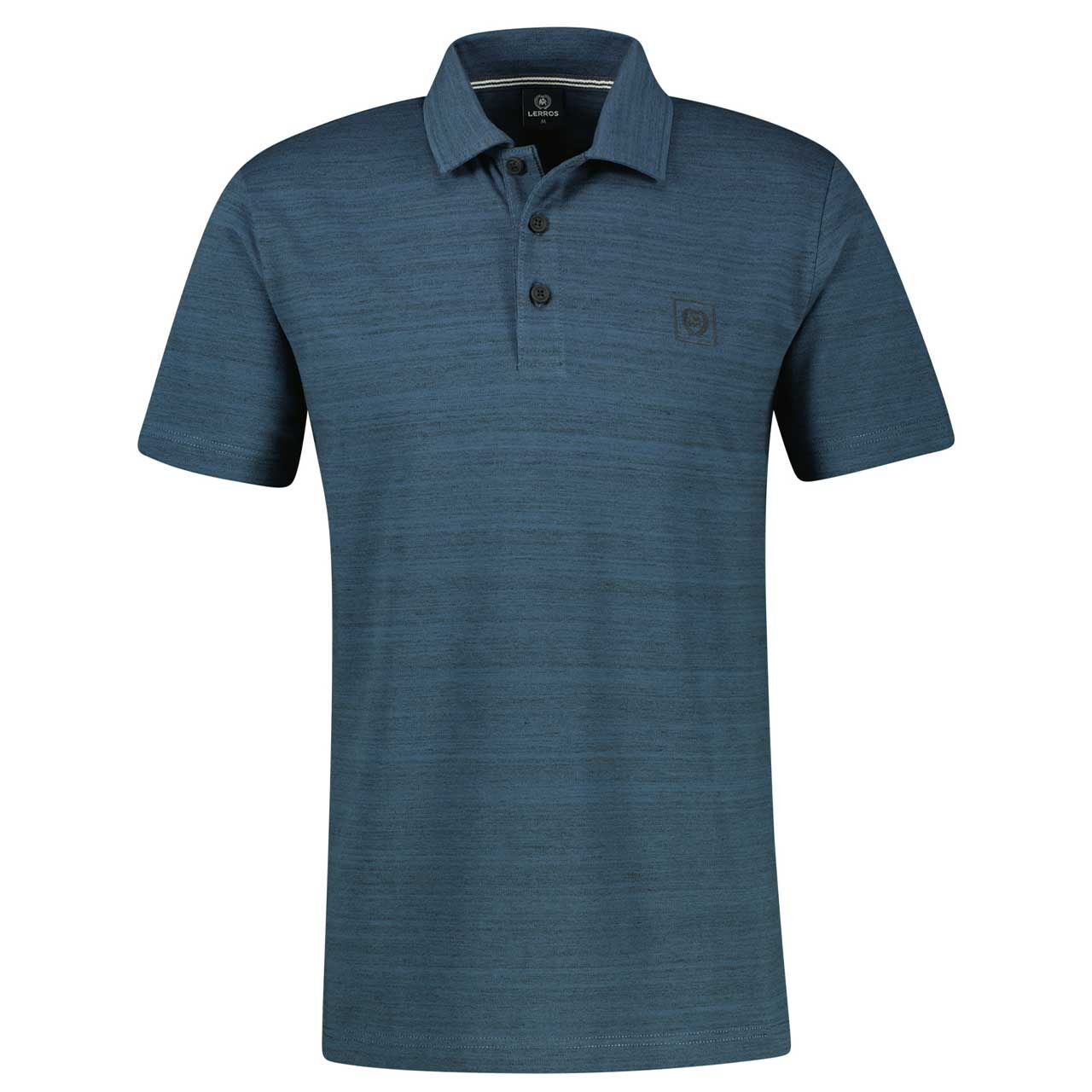 Lerros Herren Poloshirt storm blue grindle
