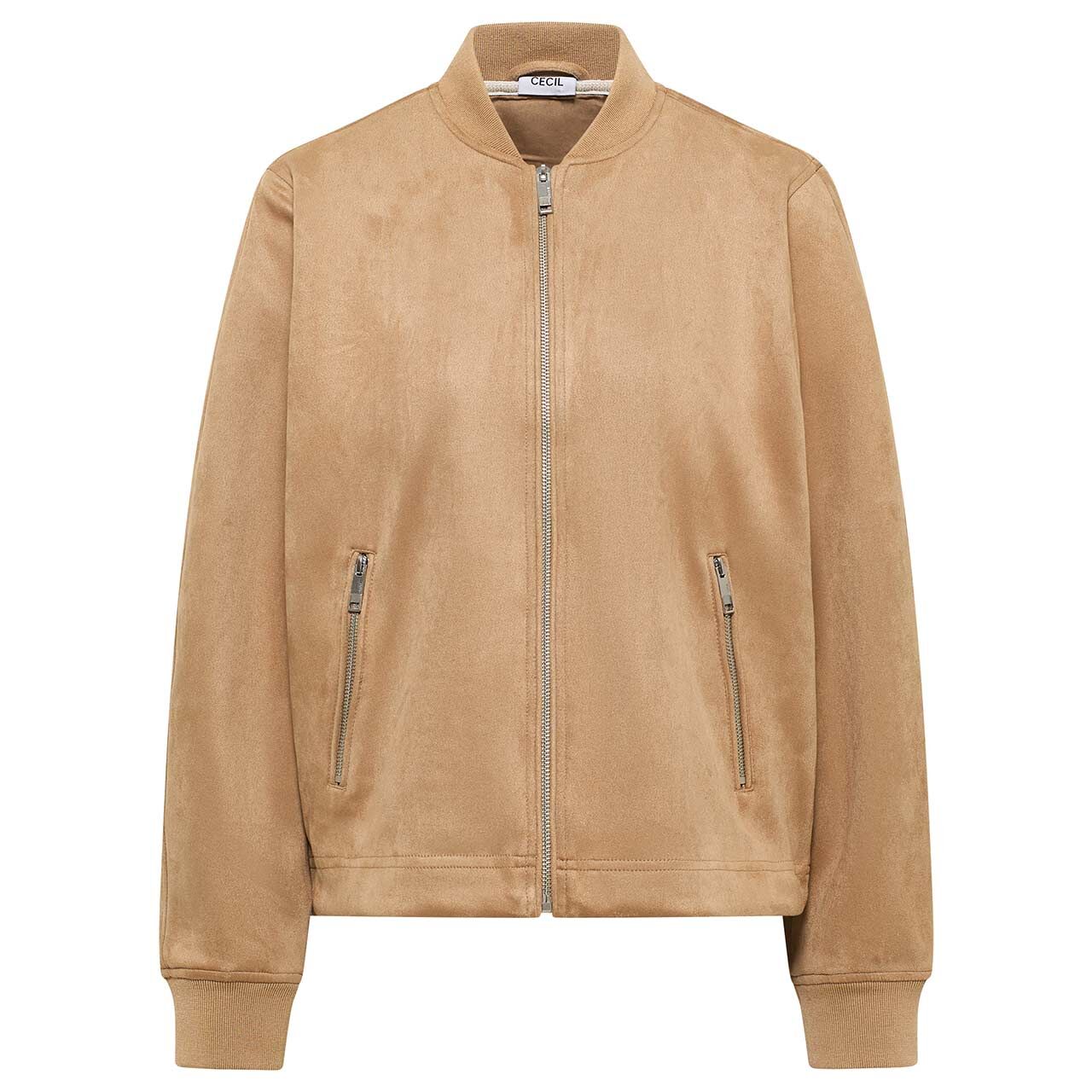 Cecil Damen Jacke Velours Blouson golden camel