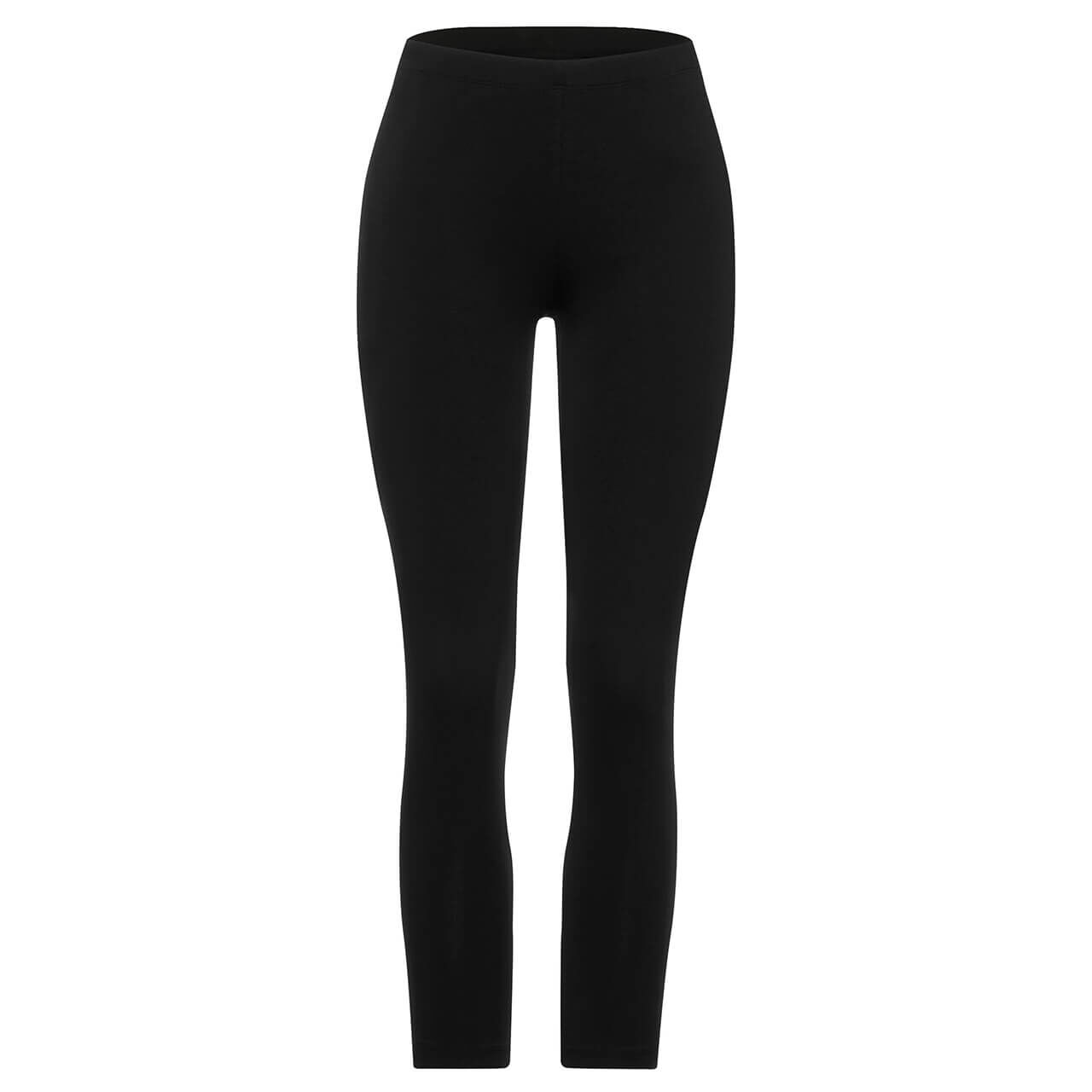 Street One 7/8 Leggings für Damen in Schwarz, FarbNr.: 10001