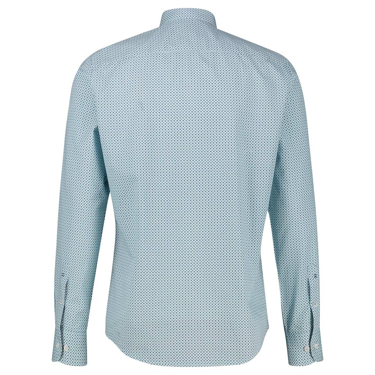 Herren Hemd von Lerros in Eisblau mit Print, Rückansicht