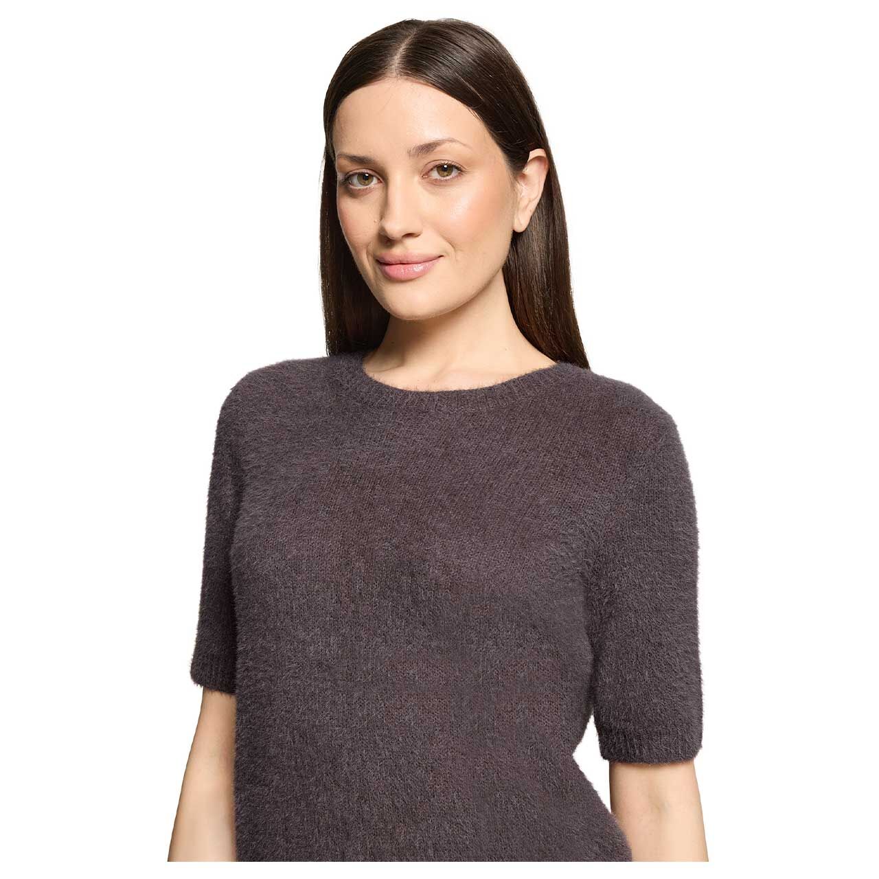 Betty Barclay Damen Kurzarm Pullover nutmeg brown