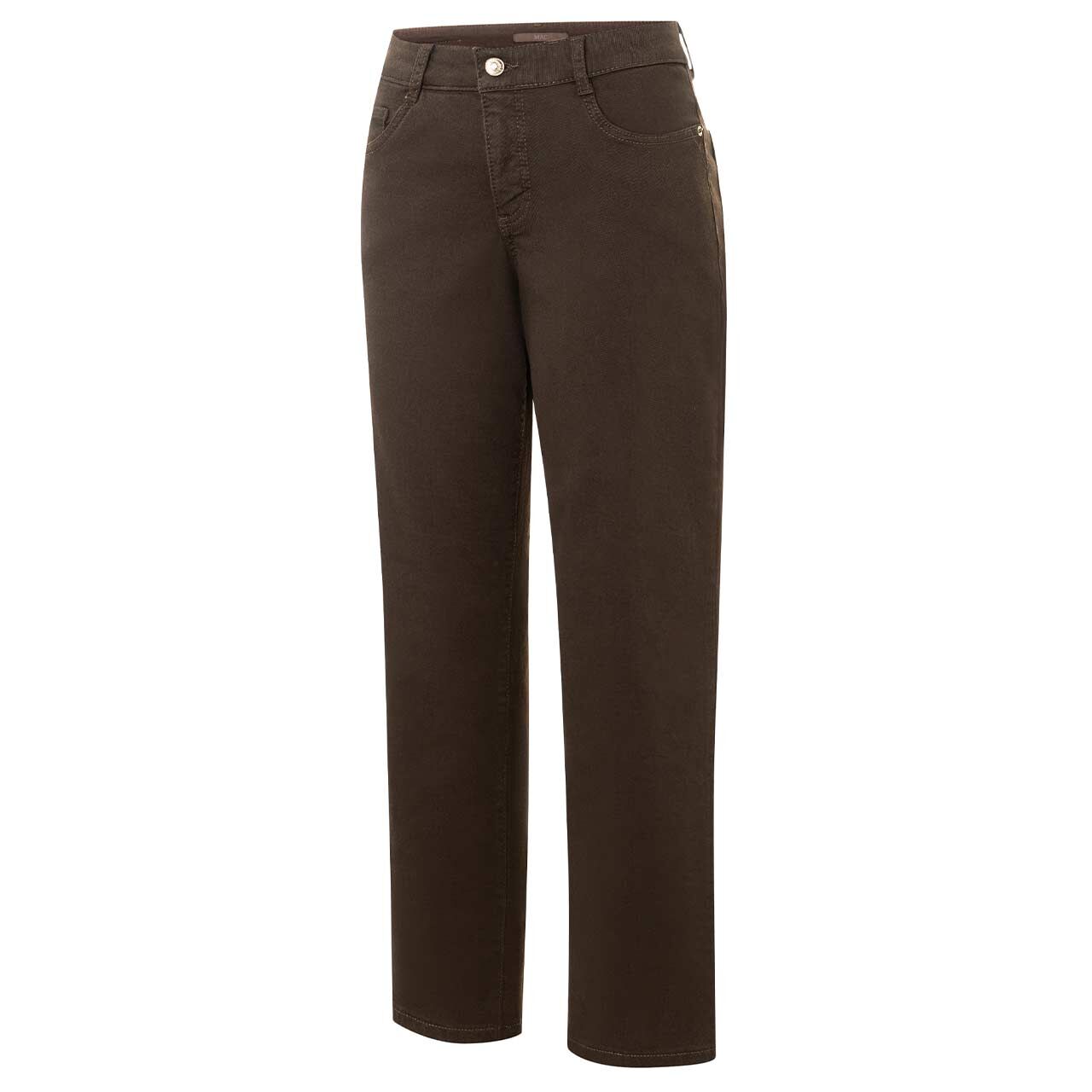 Damenjeans Gracia von MAC in Dunkelbraun, Rückansicht
