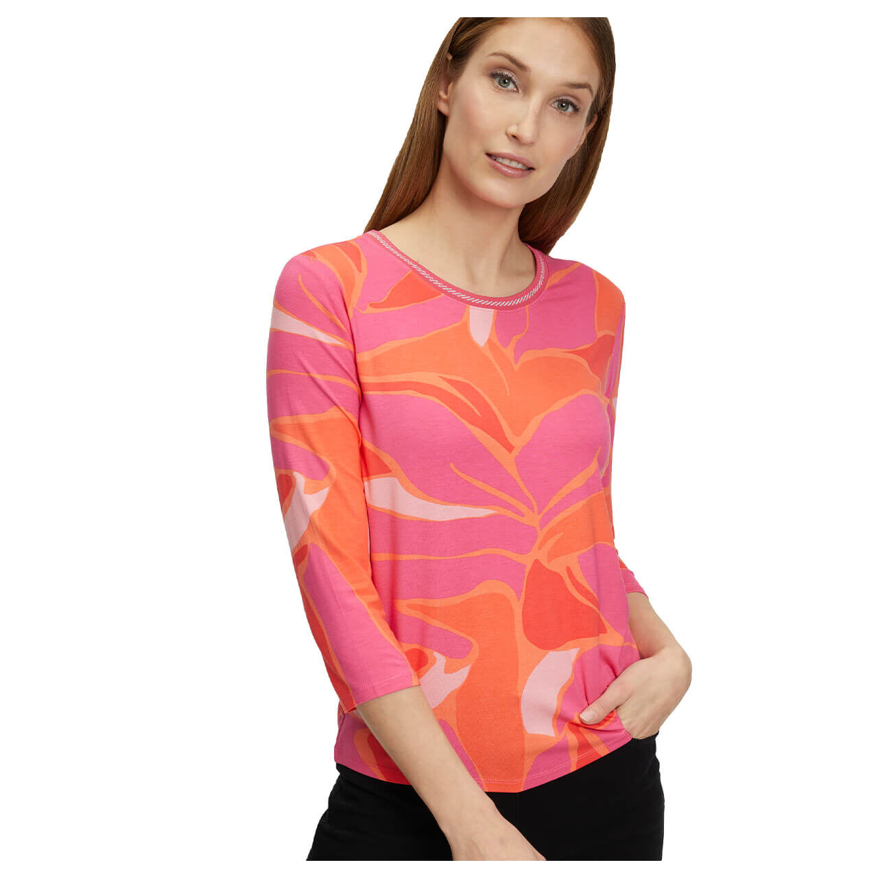 Betty Barclay 3/4 Arm Shirt pink orange