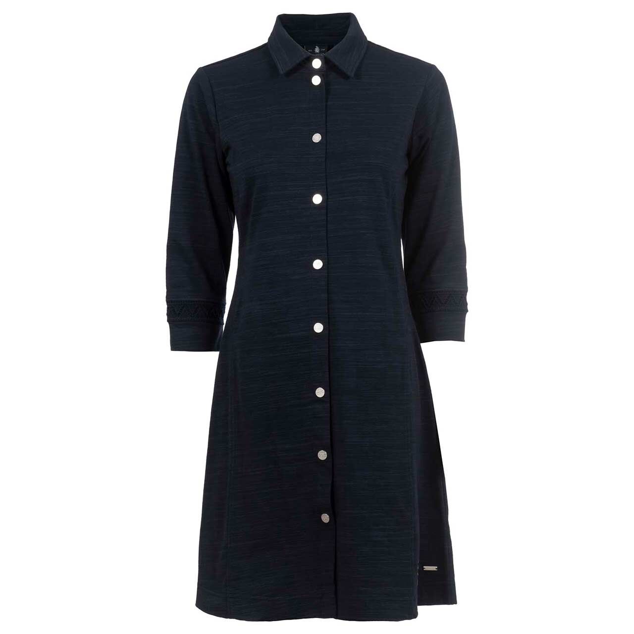 Soquesto Damen 3/4 Arm Kleid navy melange