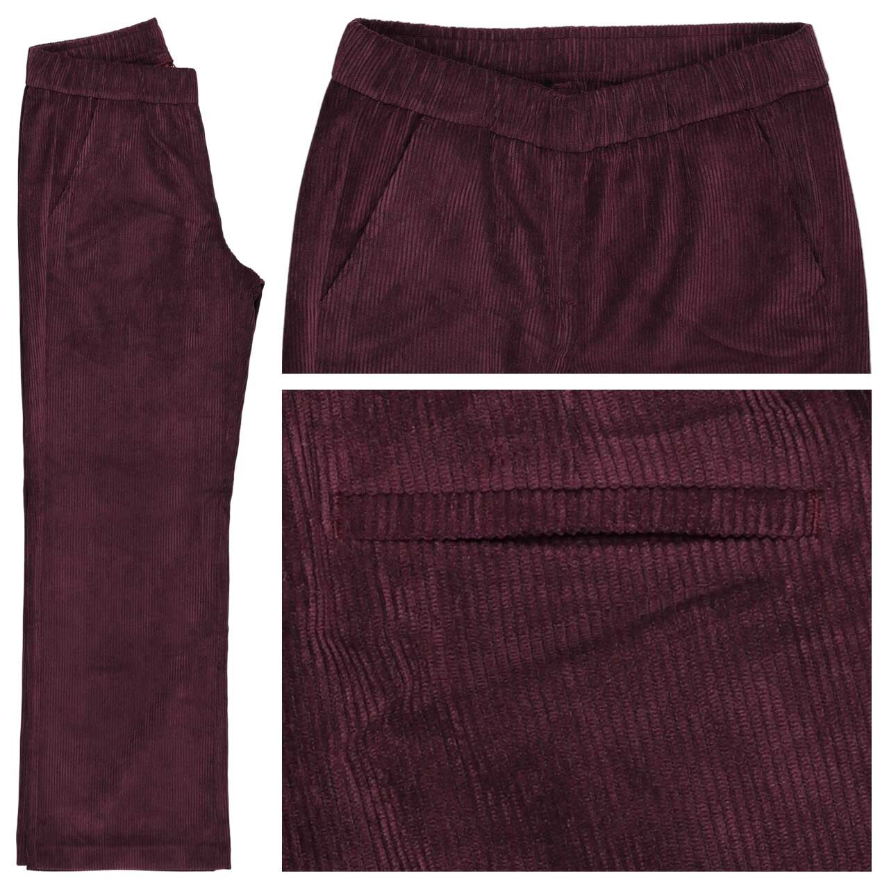 MAC Chiara Cordhose aubergine 