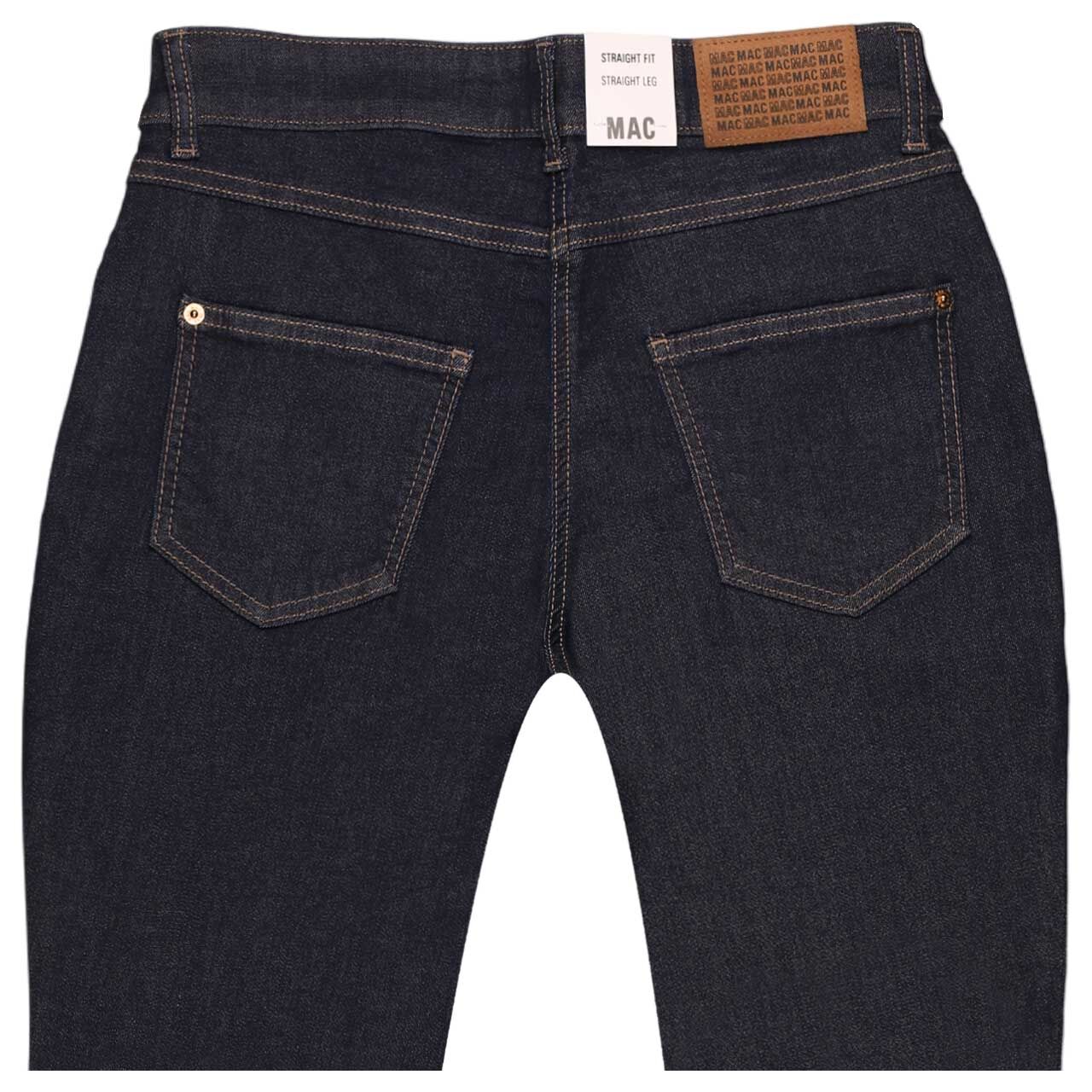 Stretch Damenjeans Melanie von MAC in Dunkelblau, detaillierte Rückansicht