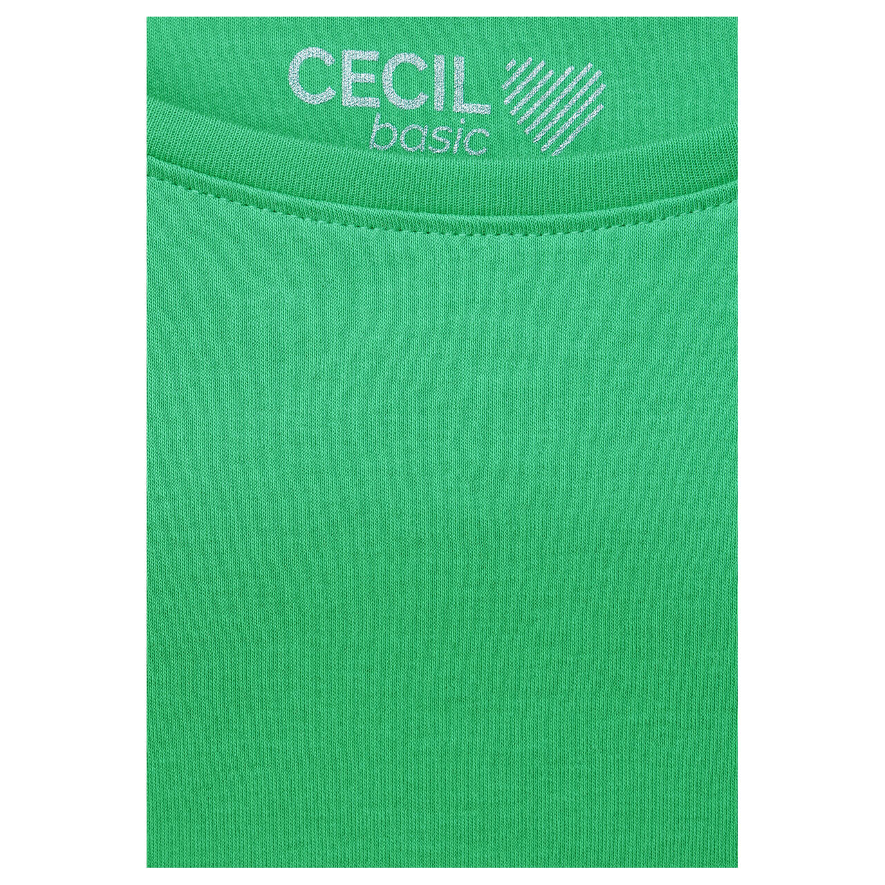 Cecil Damen 3/4 Arm Shirt Basic Boatneck celery green