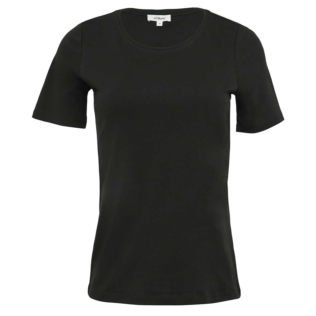 s.Oliver Damen T-Shirt classic black