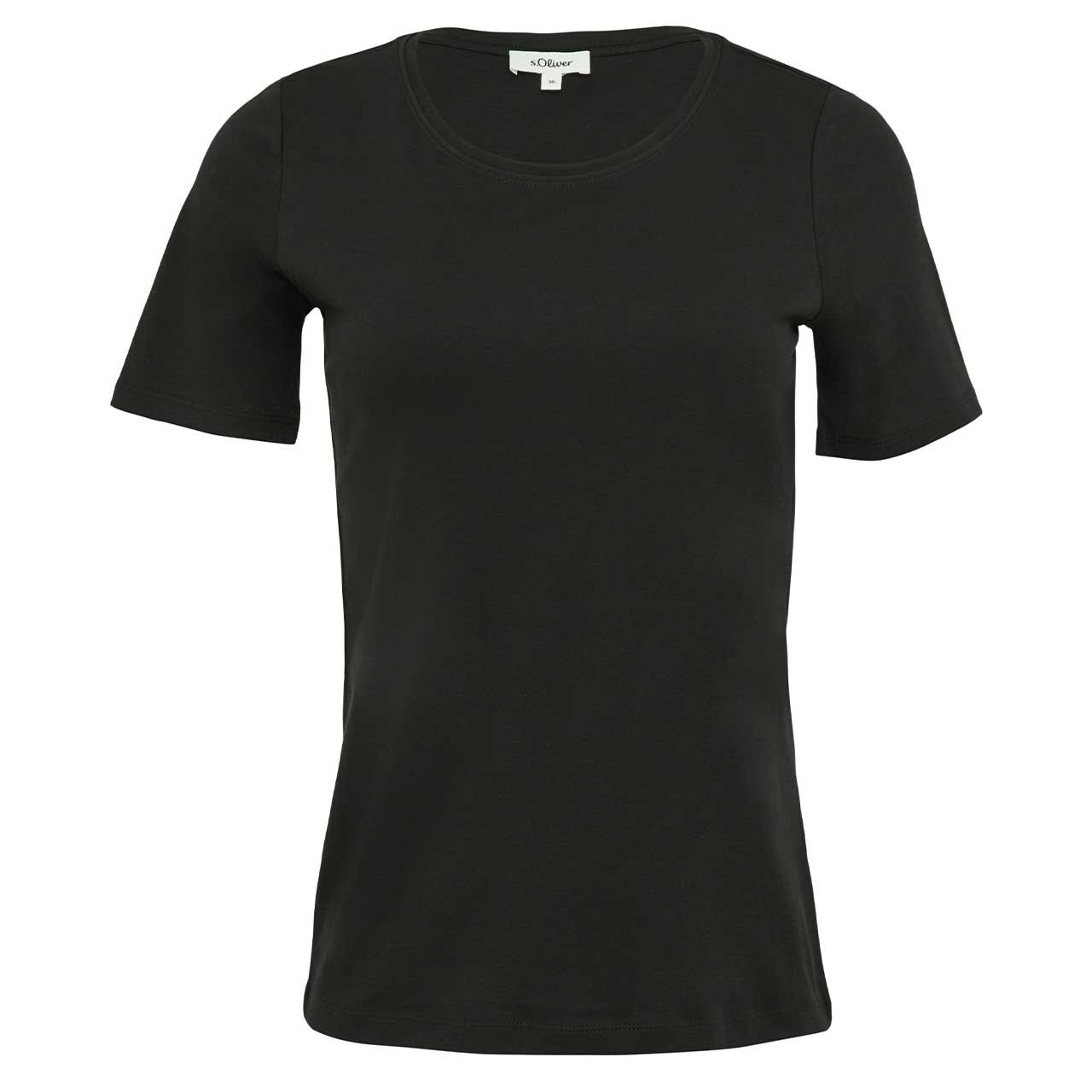 s.Oliver Damen T-Shirt classic black s.Oliver Damen T-Shirt classic black