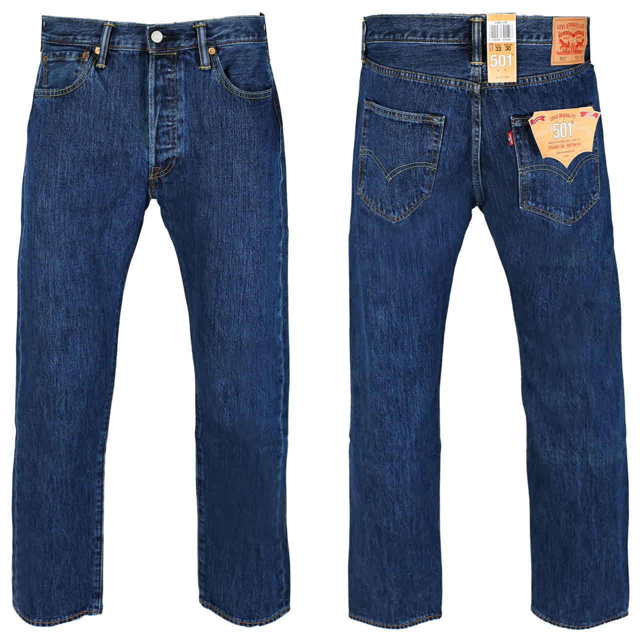 Levis Jeans 501 für Herren in Blau, FarbNr.: 0114