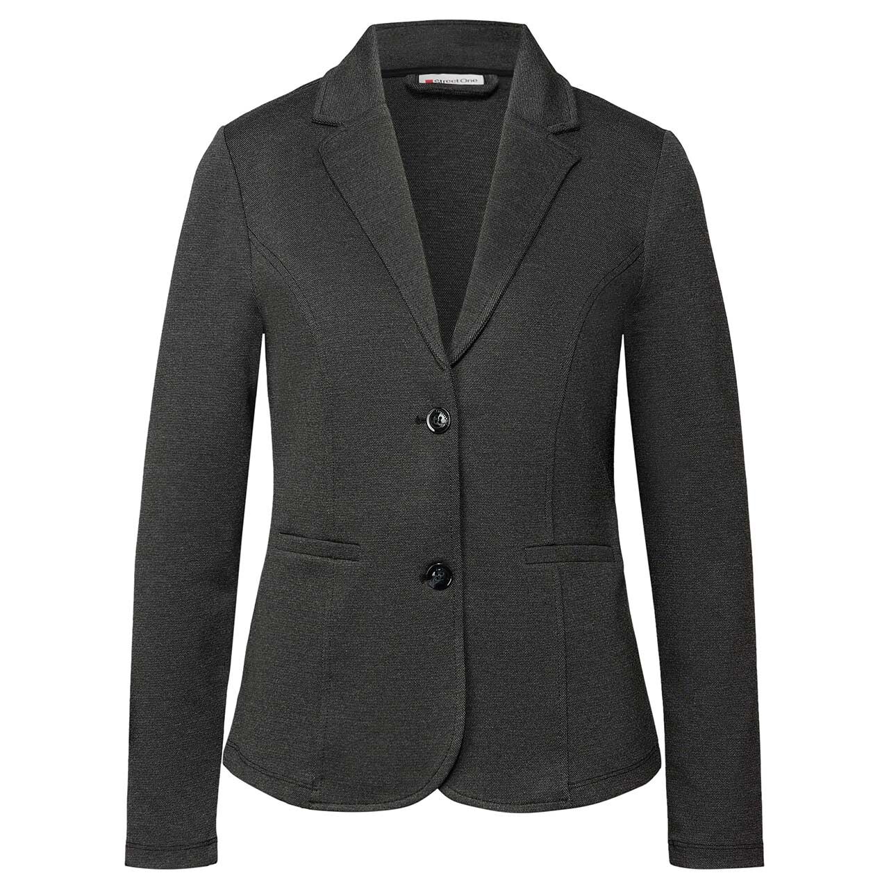 Street One Damen Blazer Basic black melange