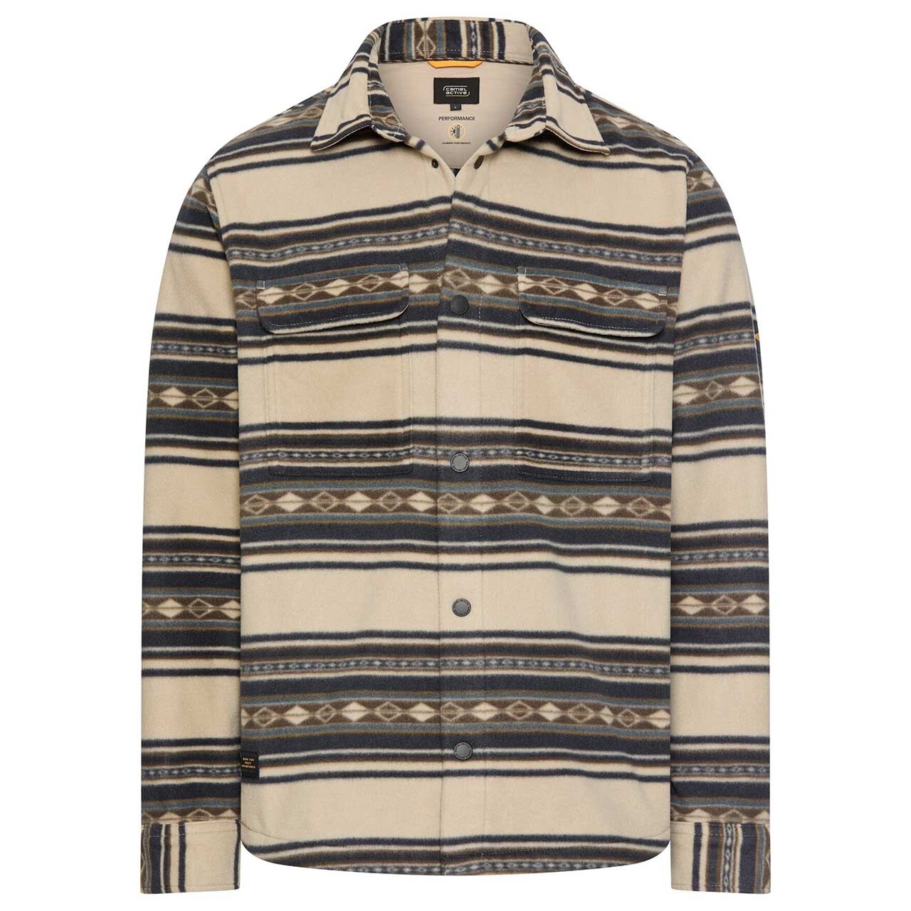 Camel active Herren Fleece Hemdjacke desert