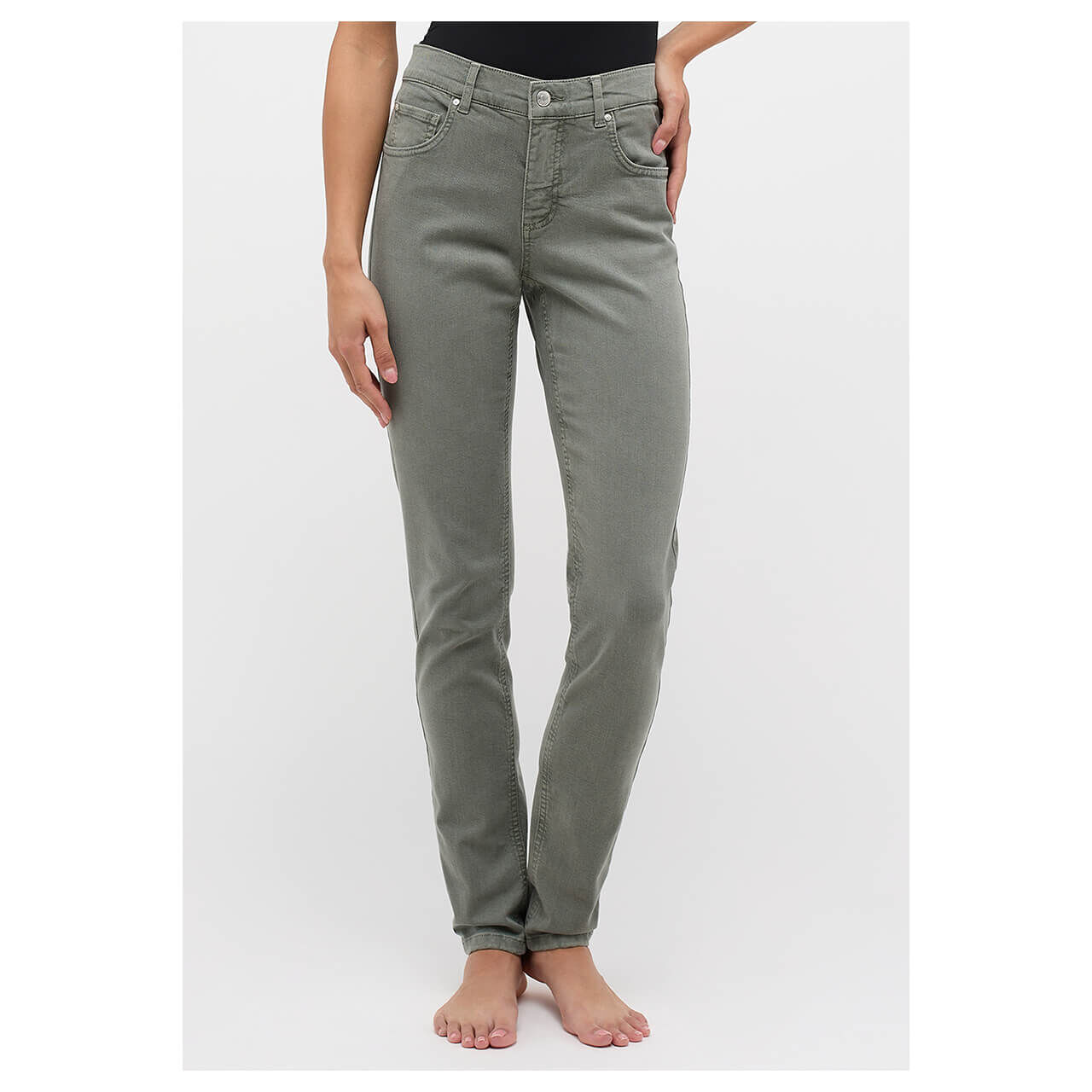 Angels Skinny Jeans past olive used