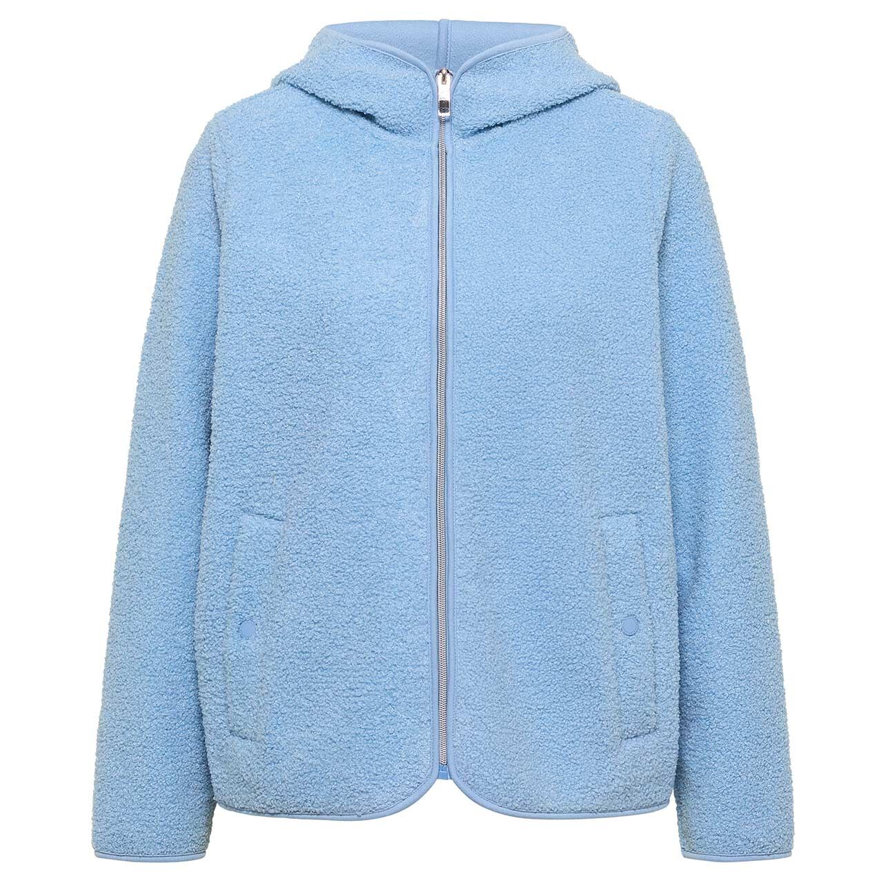 Cecil Damen Teddyjacke Solid Jacket easy blue