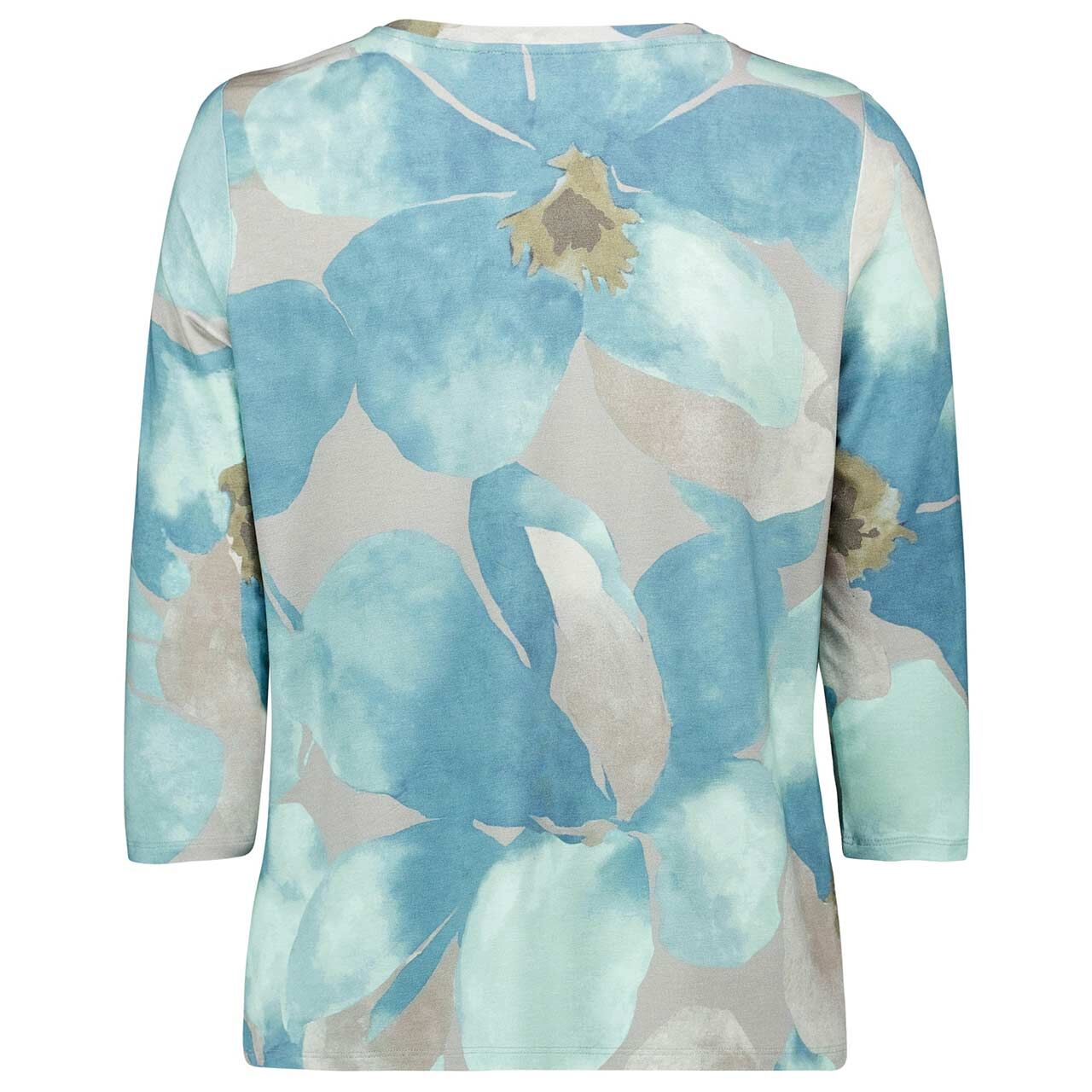 Damen 3/4 Arm Shirt von Betty Barclay in Petrol mit Print, Rückansicht