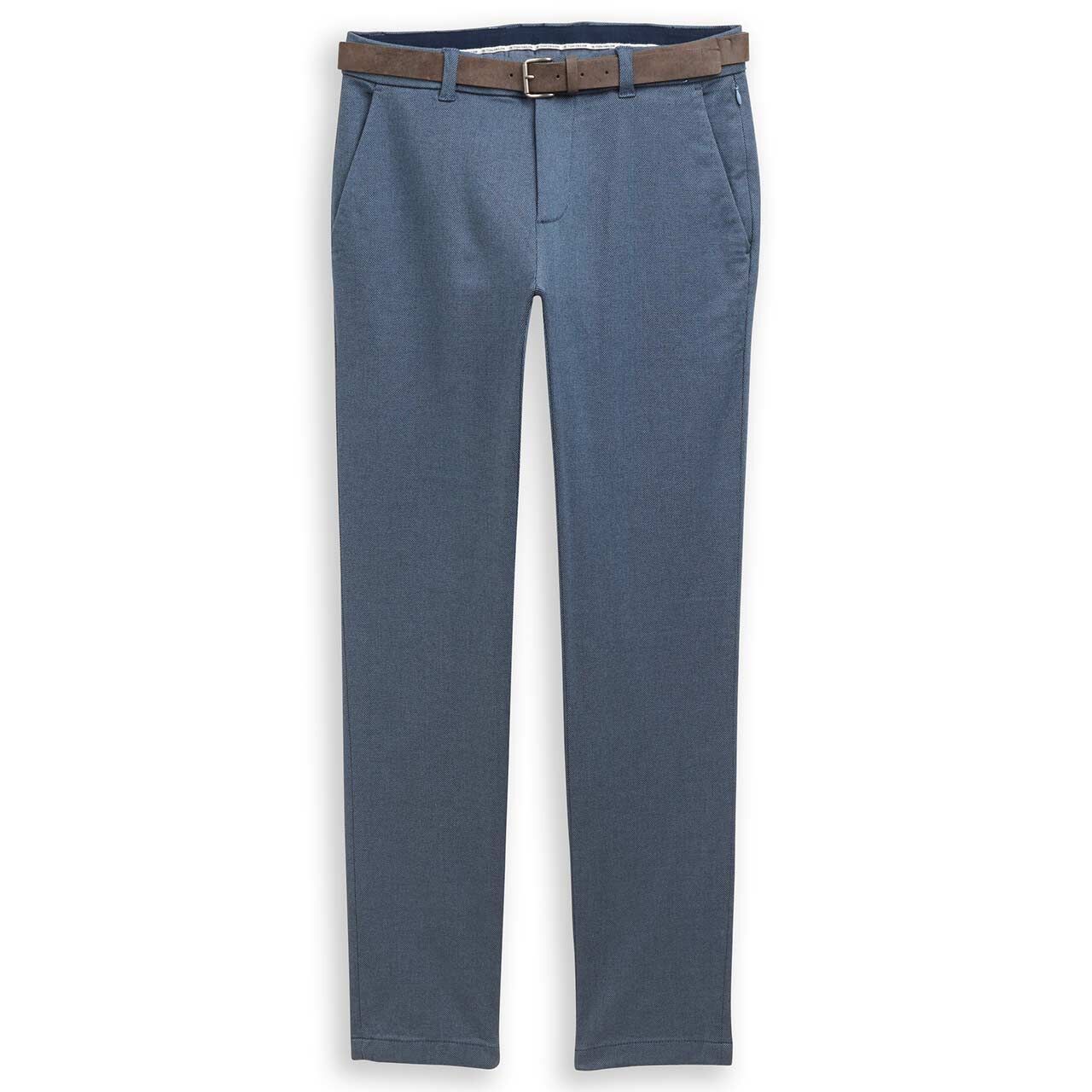 Chinohose Travis von Tom Tailor in Blau mit Print, Vorderansicht