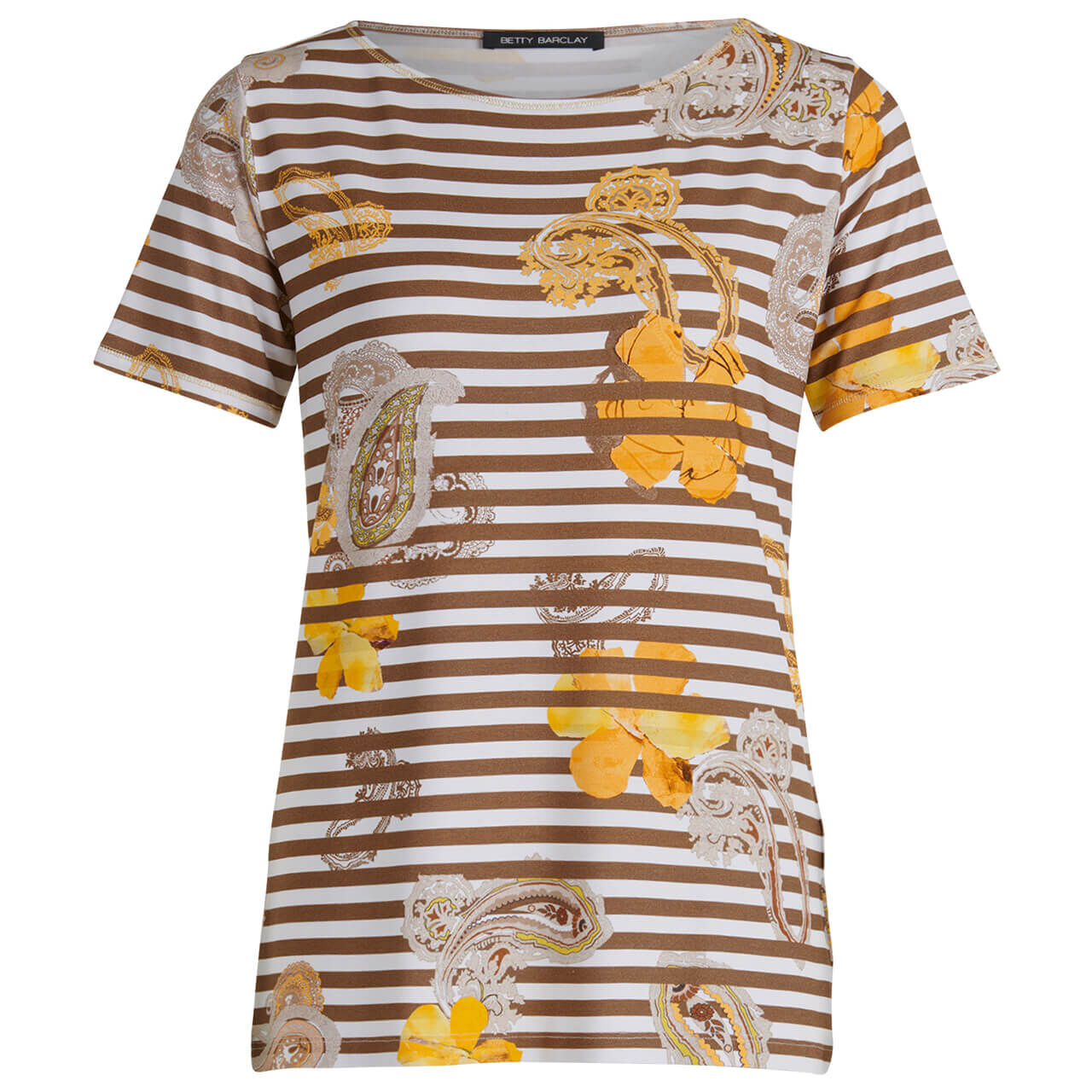 Betty Barclay T-Shirt für Damen in Dunkelbraun gestreift, FarbNr.: 7810