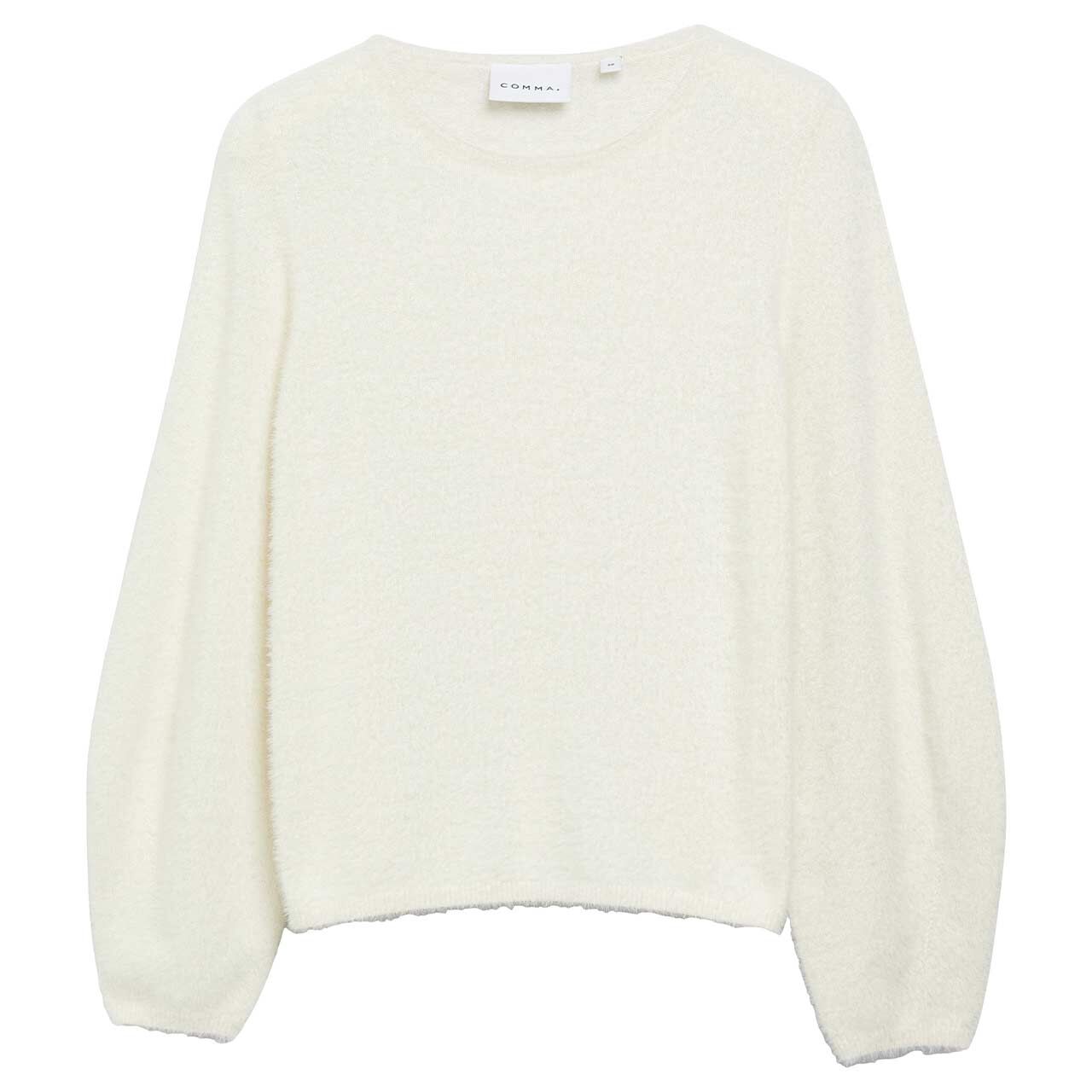 Comma Damen Pullover soft creme white