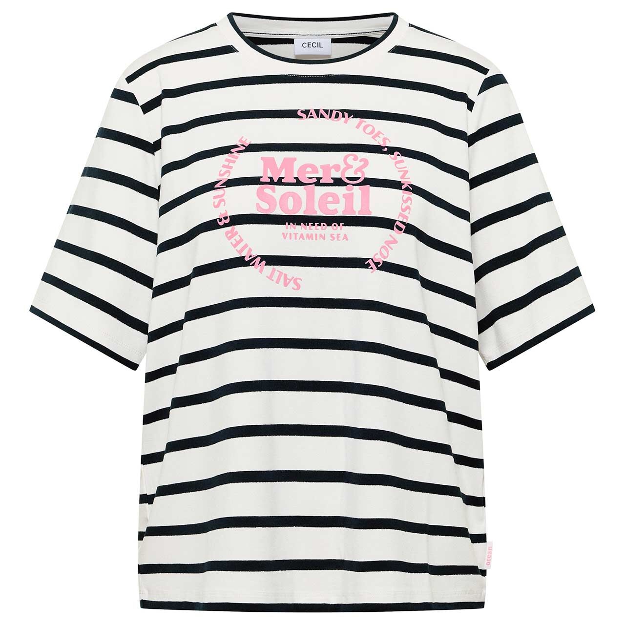 Cecil Damen T-Shirt Mer And Soleil Circle universal blue striped print