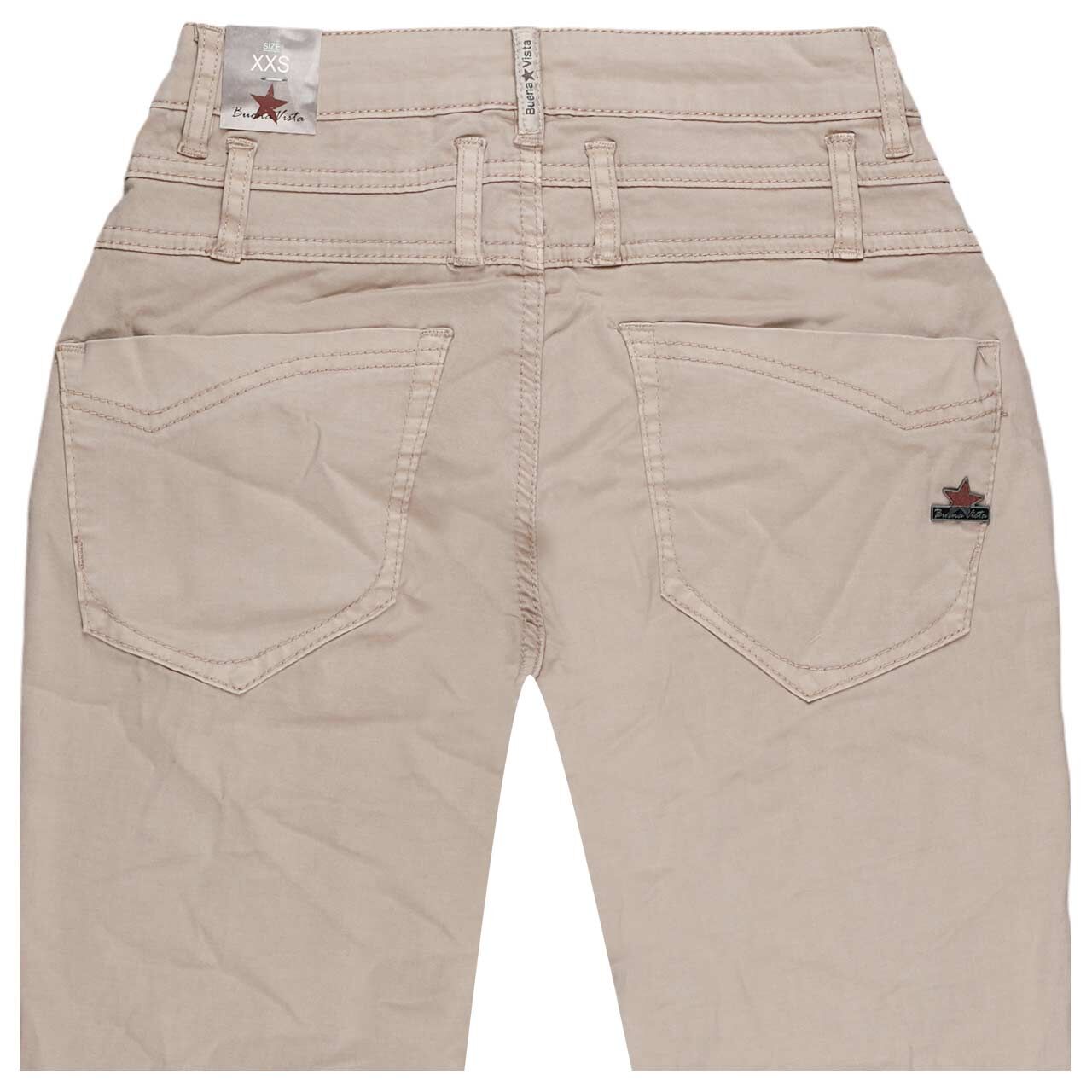 Damen Baumwollhose Florida-Z 7/8 Stretch Twill von Buena Vista in Beige, Rückansicht
