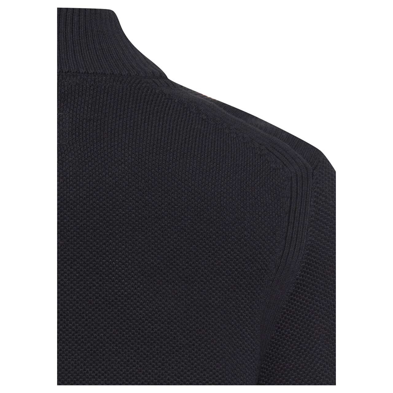 Herren Strickjacke von Camel active in der Farbe Dunkelblau, Detailansicht hinten