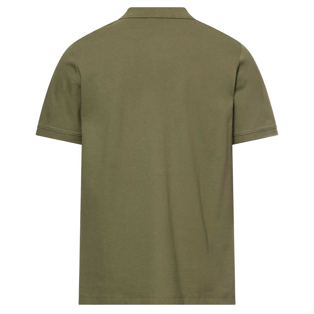 Herren Poloshirt von Camel active in Olivgrün, Rückansicht