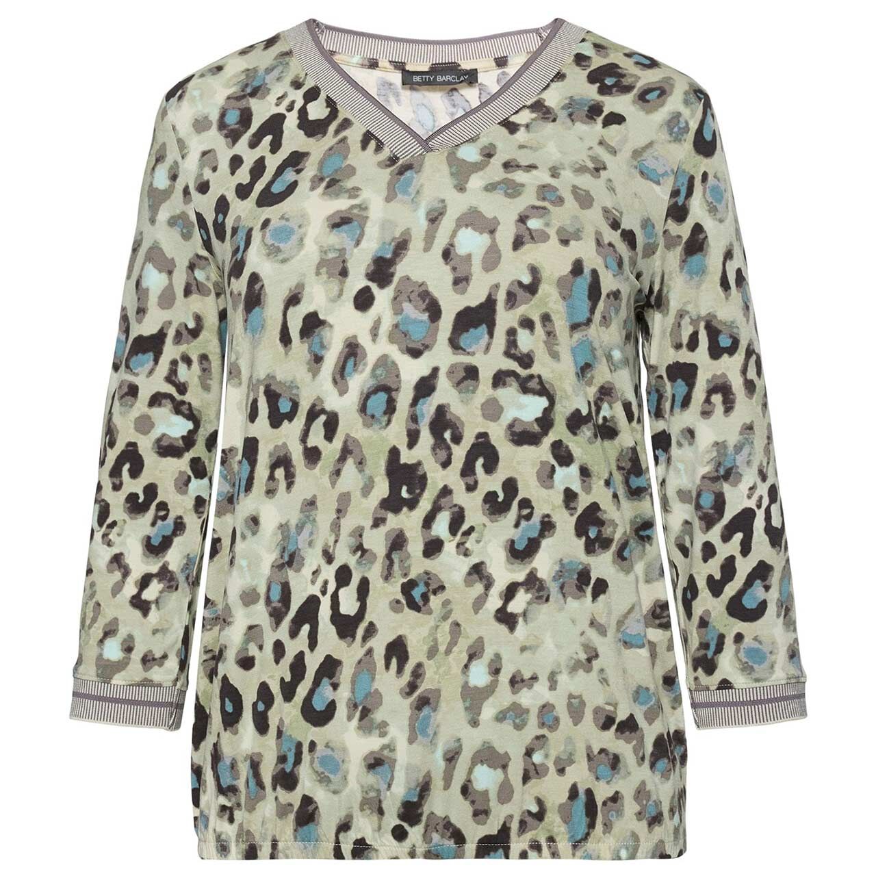 Betty Barclay 3/4 Arm Shirt beige petrol print