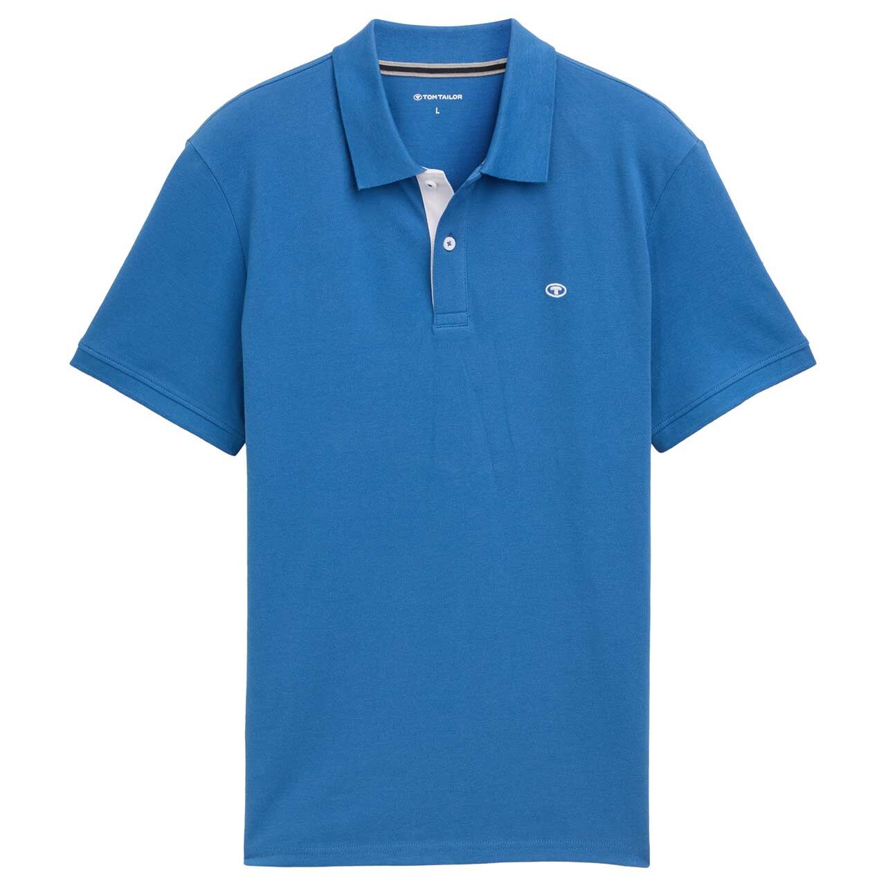 Tom Tailor Herren Piqué Poloshirt contrast sapphire blue Tom Tailor Herren Piqué Poloshirt contrast sapphire blue