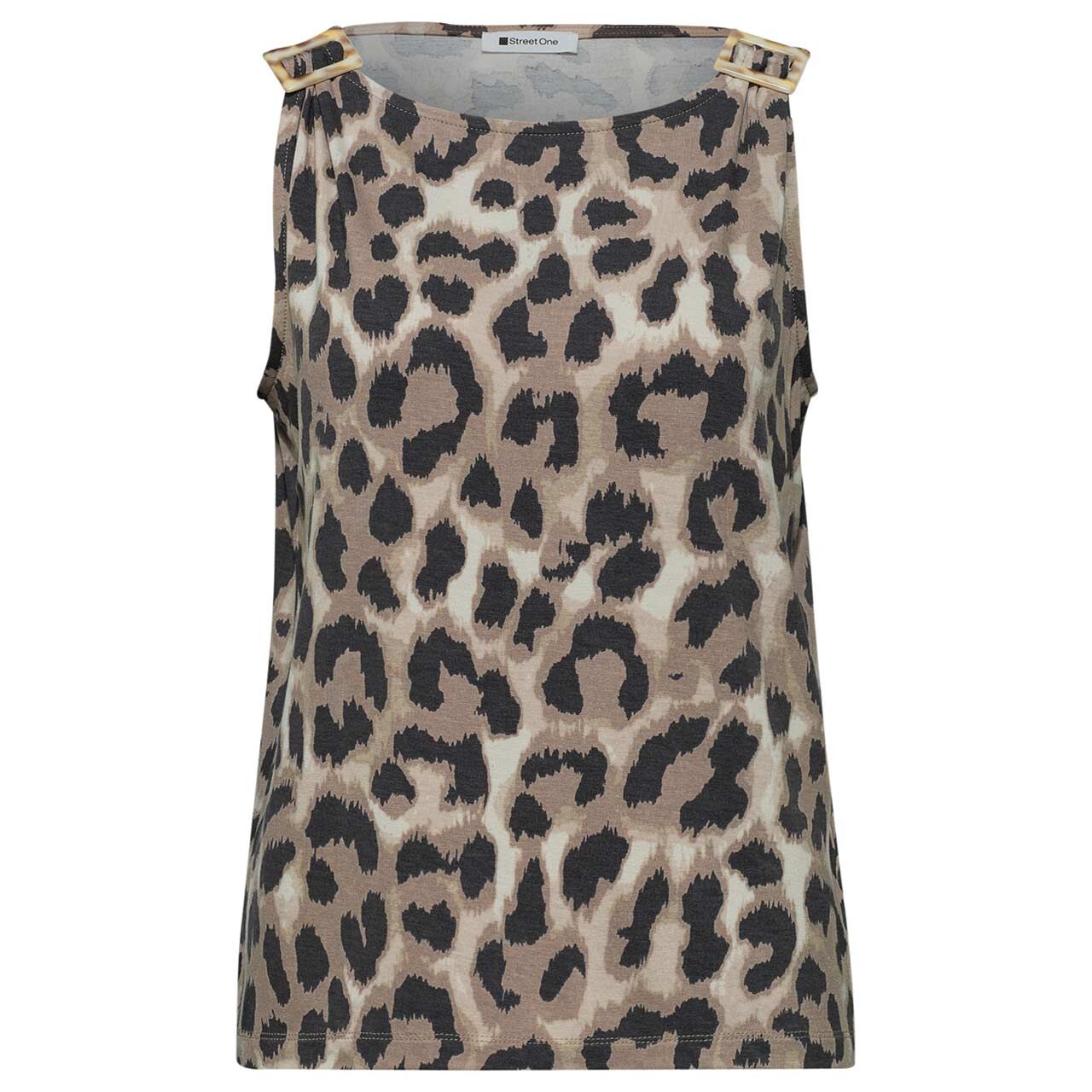 Street One Damen Top Jersey timeless beige printed