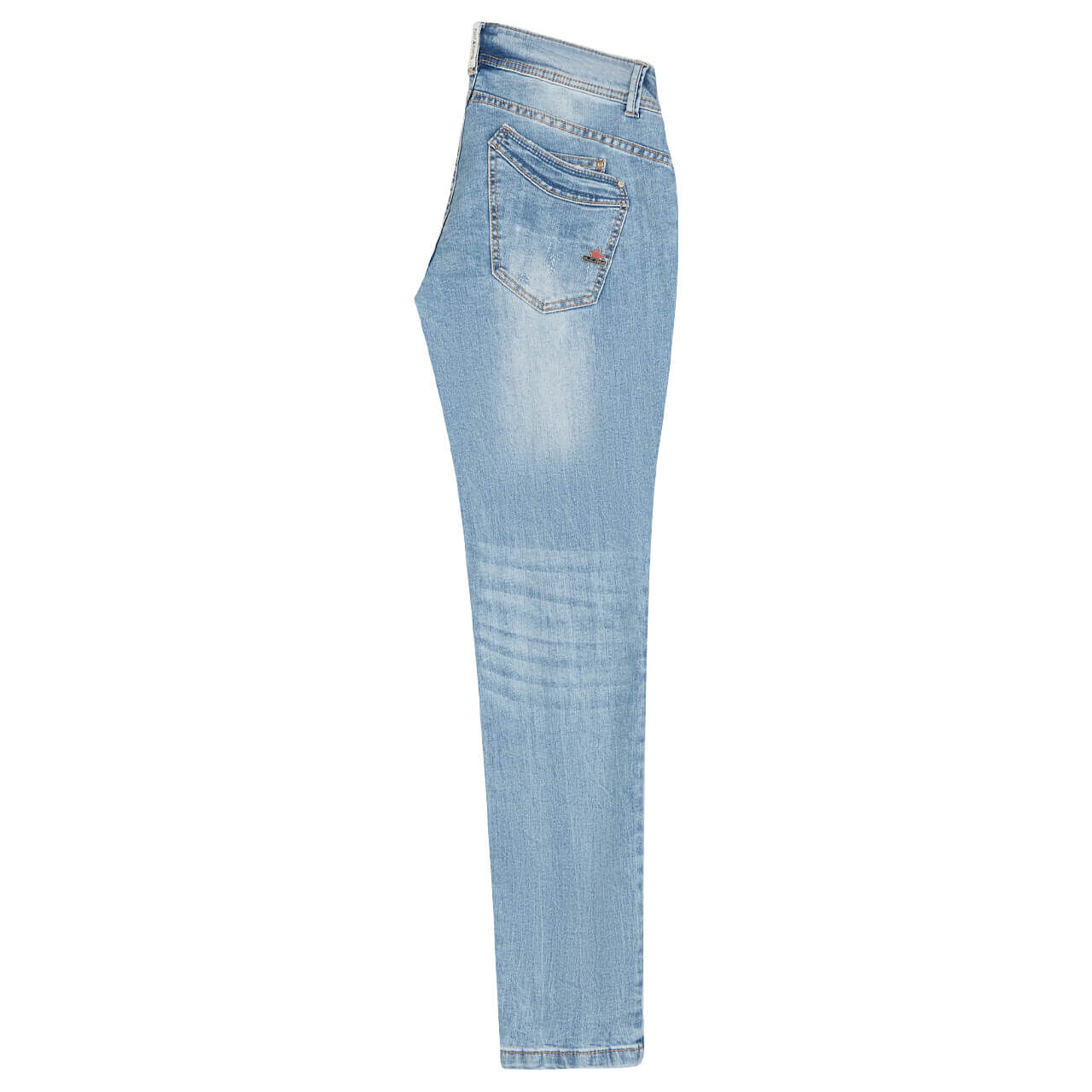 Buena Vista Malibu Cropped Stretch Denim Jeans mid destroy