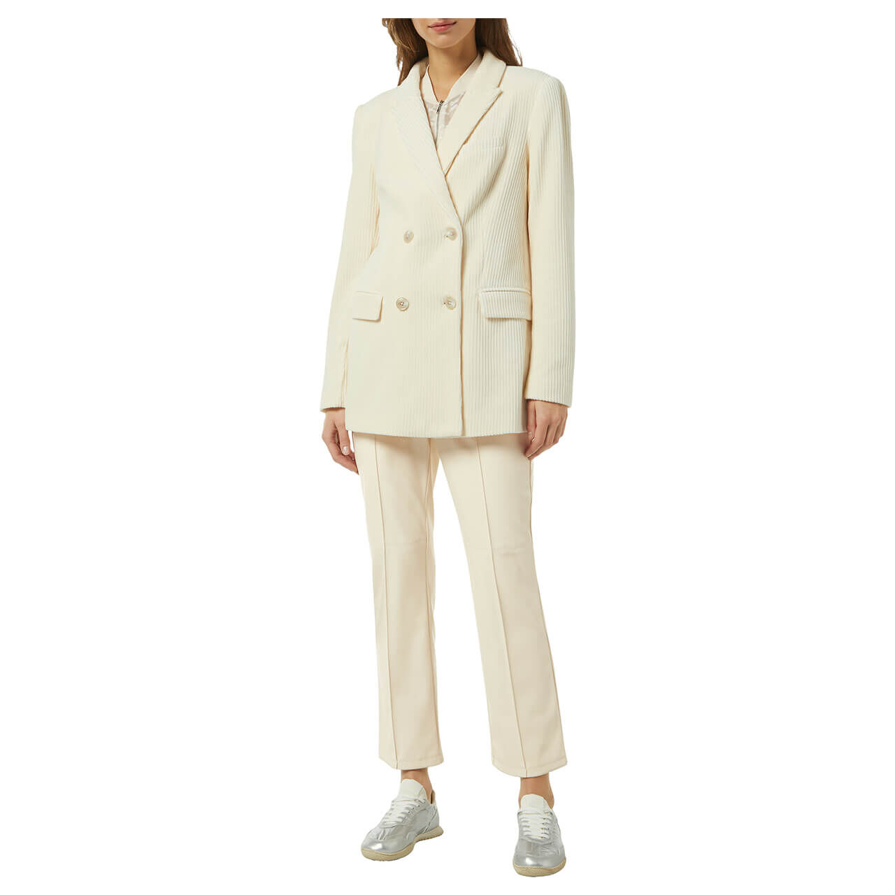 Comma Damen Ankle Hose white