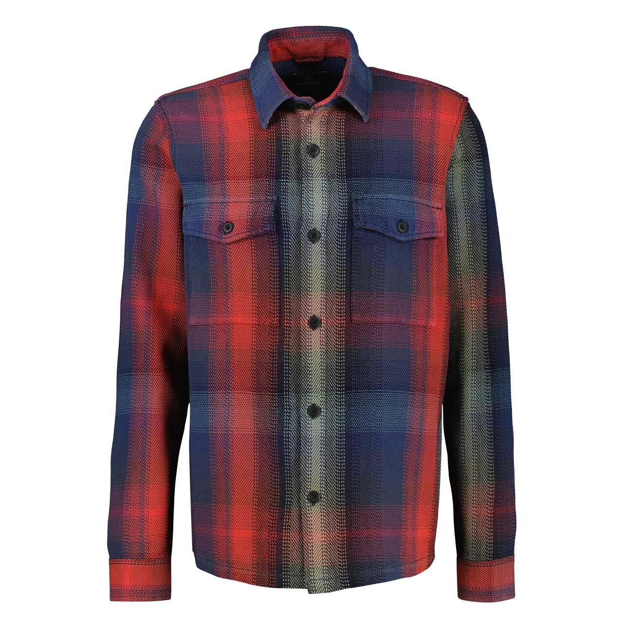 Lerros Herren Langarm Hemd classic navy check
