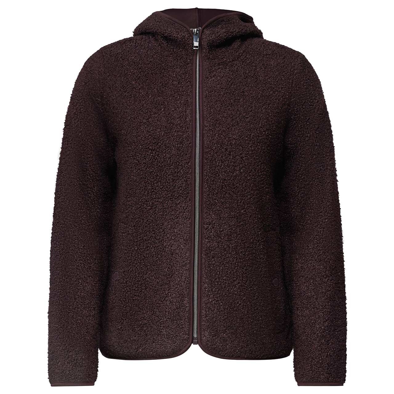 Cecil Damen Teddyjacke Solid Jacket berry red