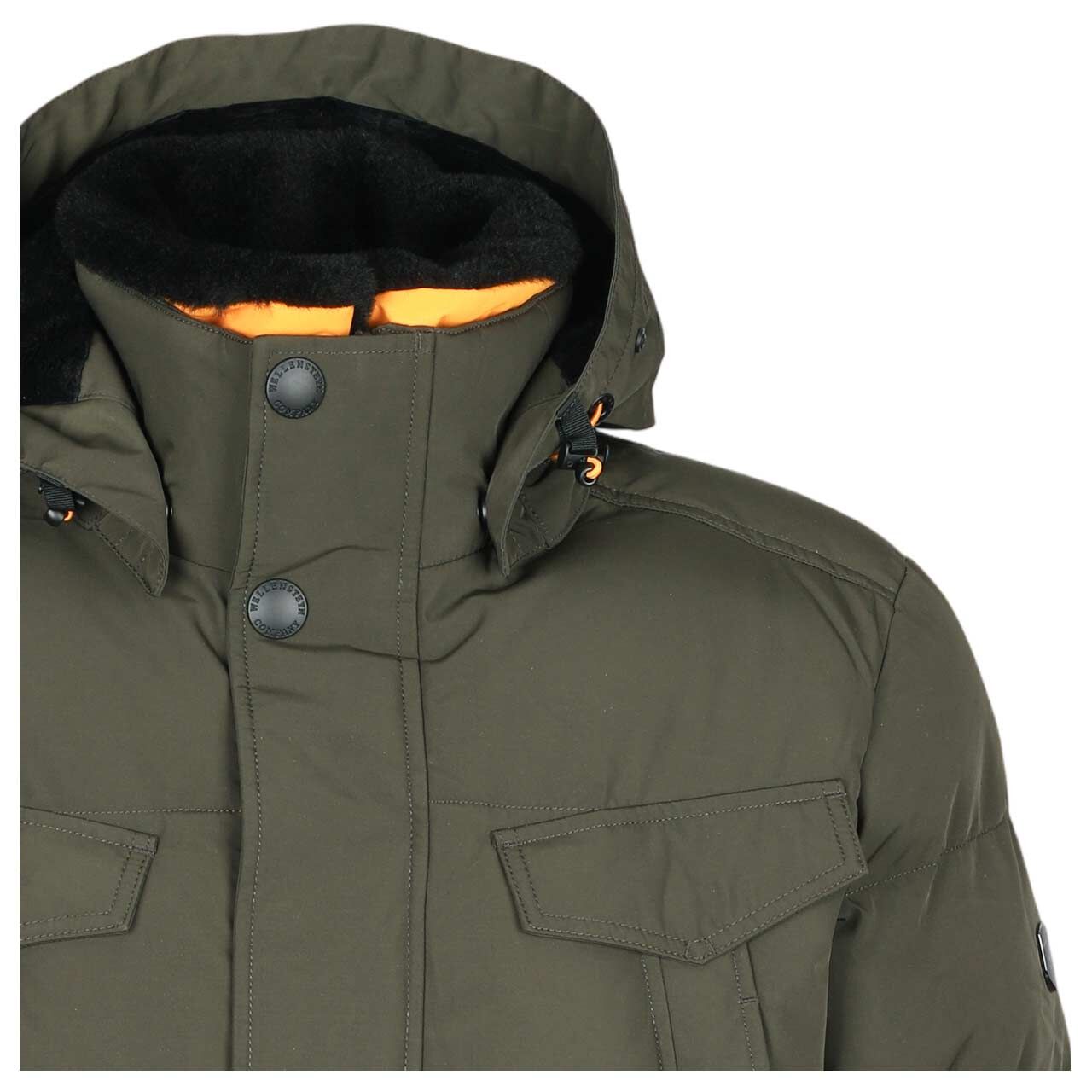 Herren Jacke Seamaster von Wellensteyn in Dunkelgrün, detaillierte Vorderansicht