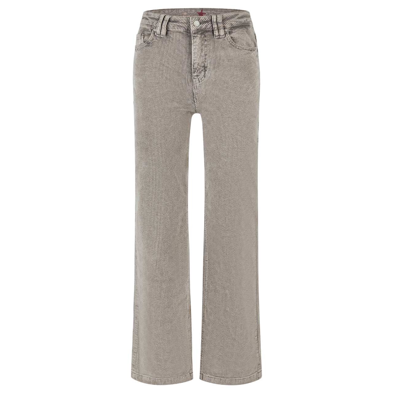 Stretch Damen Cordhose Straight Pants Corduroy von Buena Vista in Beige, Vorderansicht