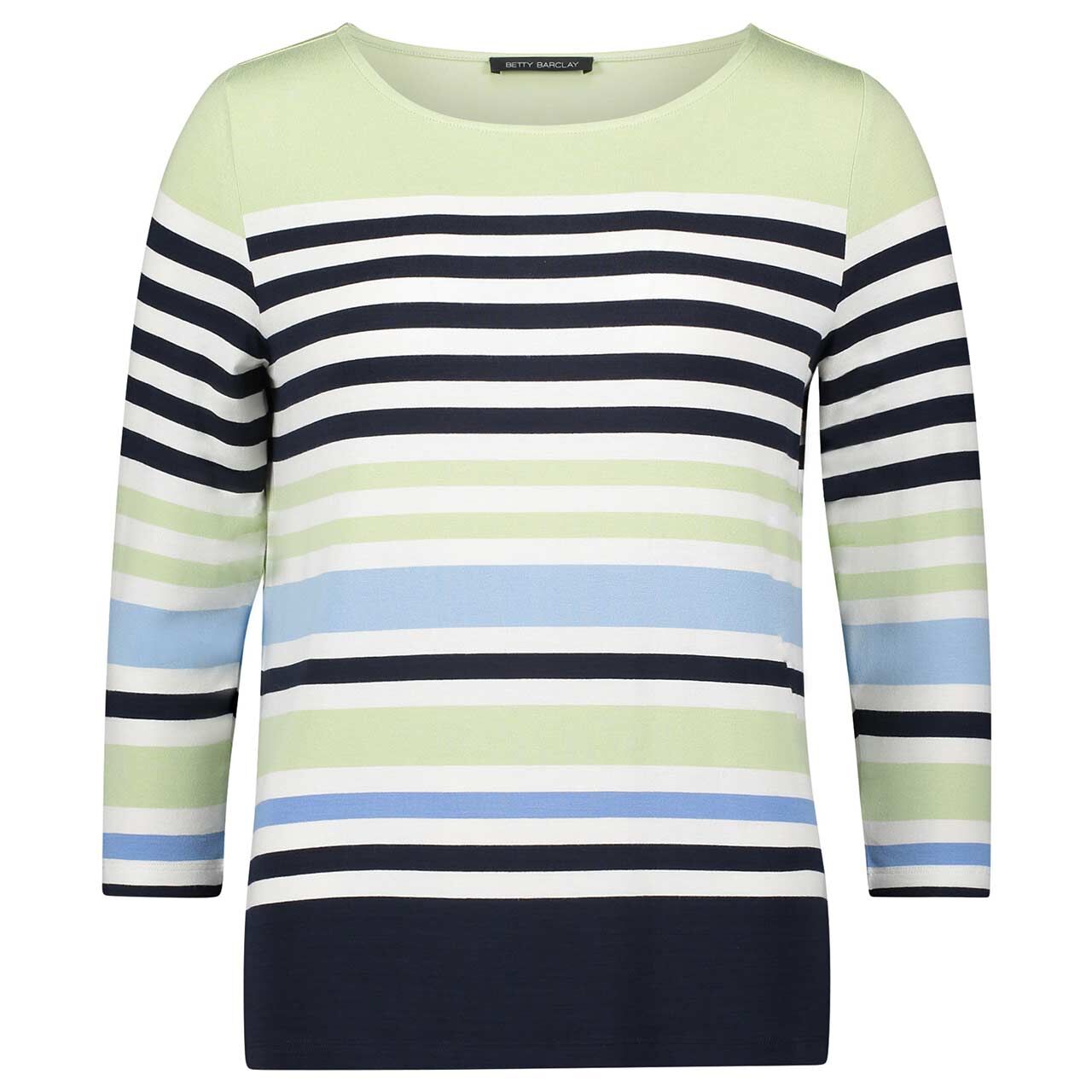Betty Barclay 3/4 Arm Shirt green light blue stripes