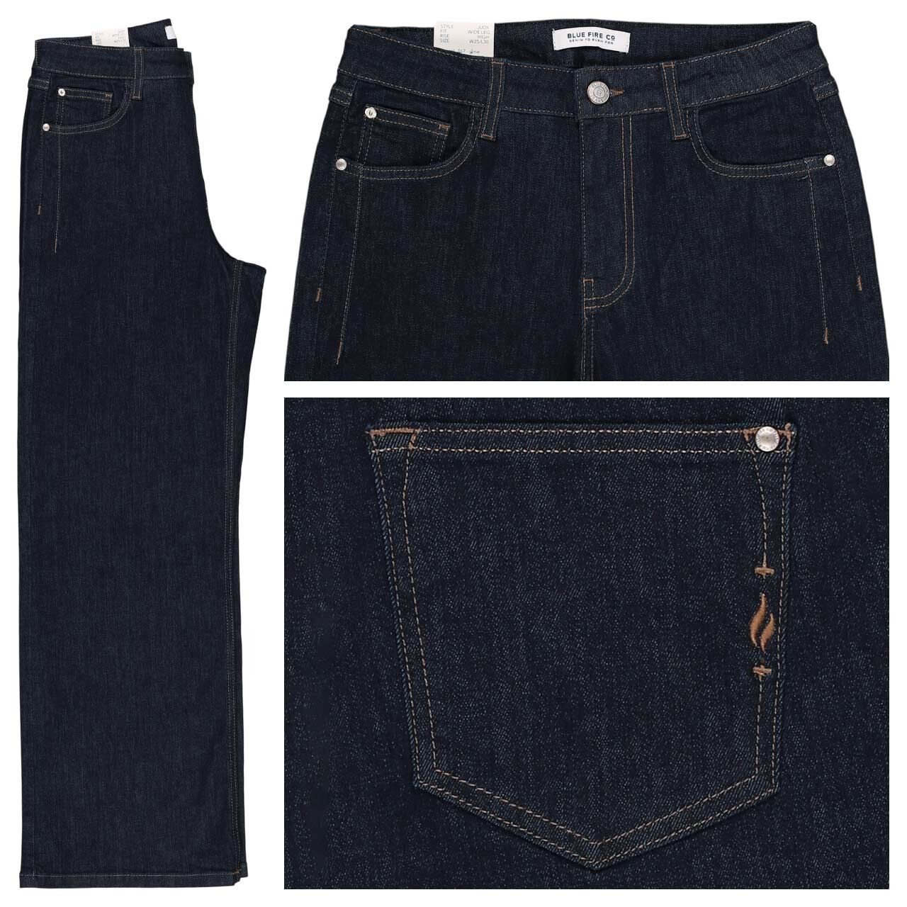 Blue Fire Judy Jeans rinse blue