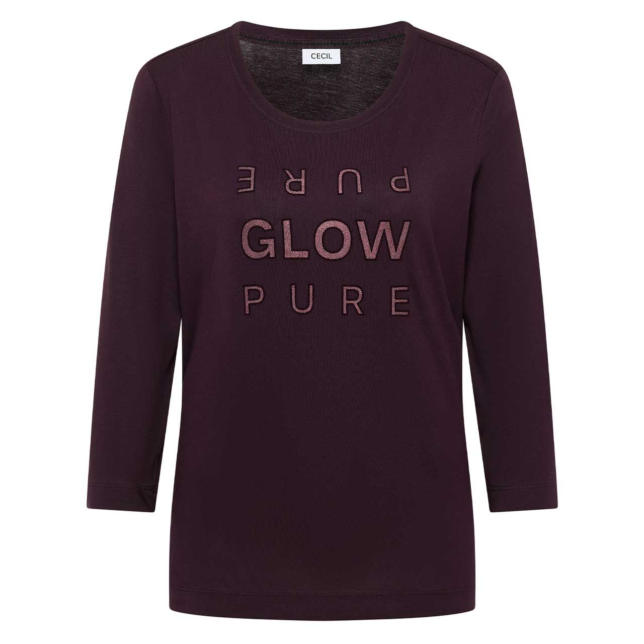 Cecil Damen 3/4 Arm Shirt Pure Glow eggplant red
