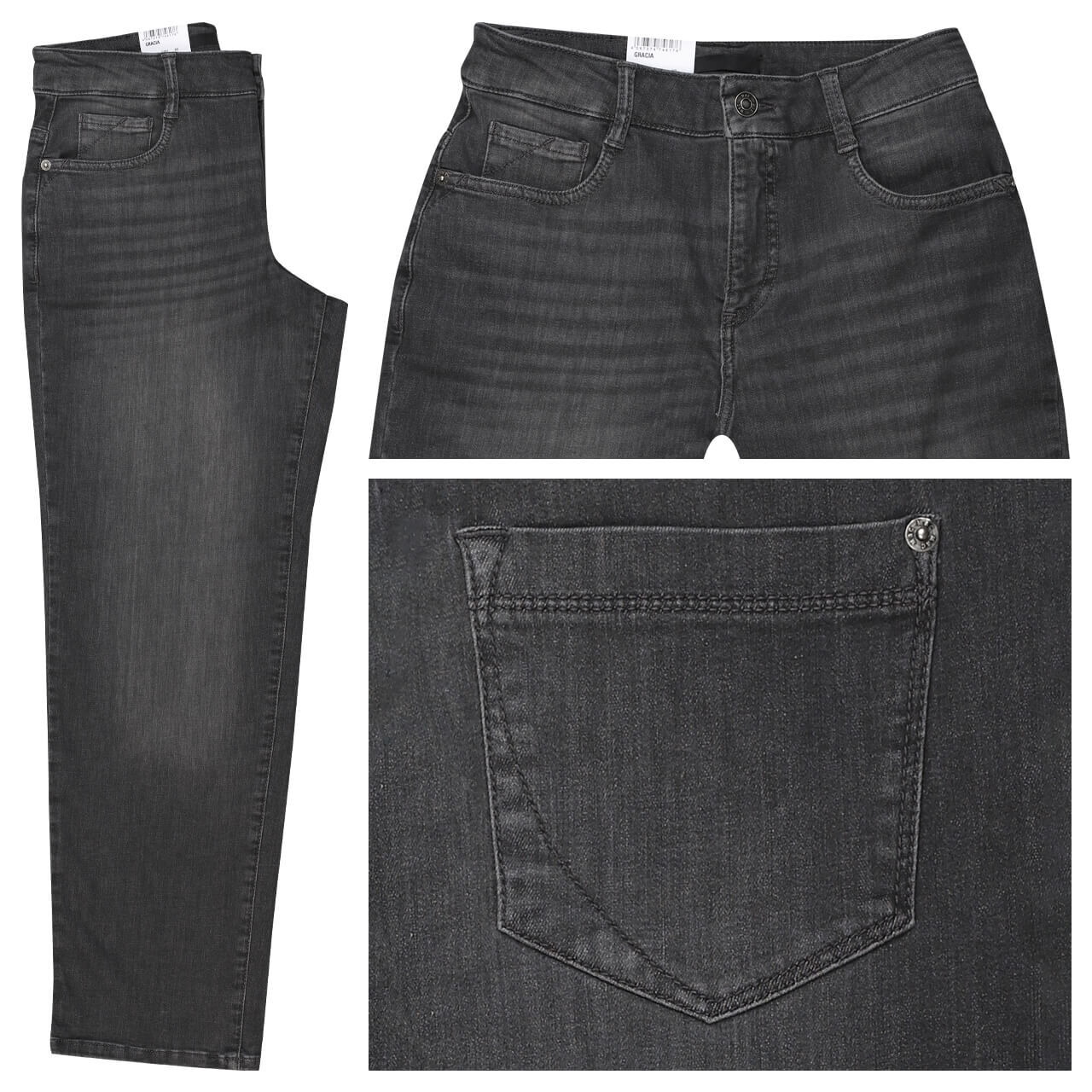 MAC Gracia Jeans black rinse washed