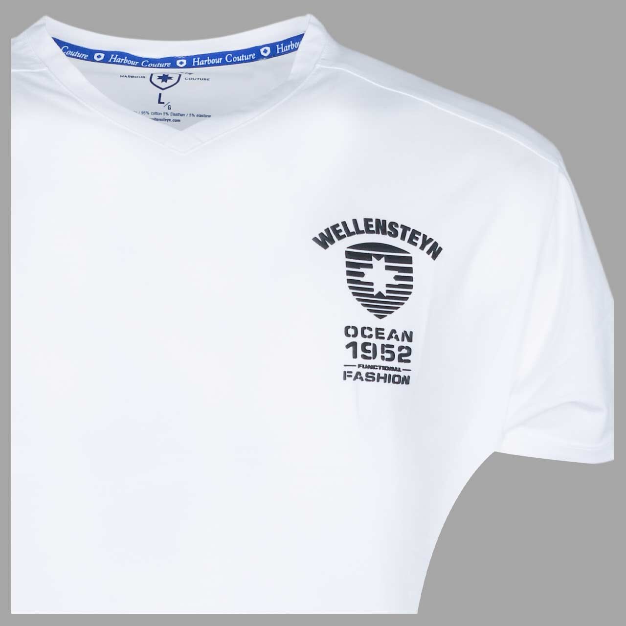 Herren T-Shirt von Wellensteyn in Weiß, detaillierte Vorderansicht